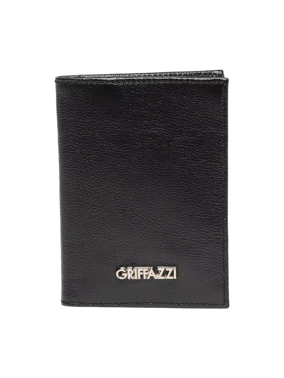 Porta passaporte de Couro Griffazzi Preta