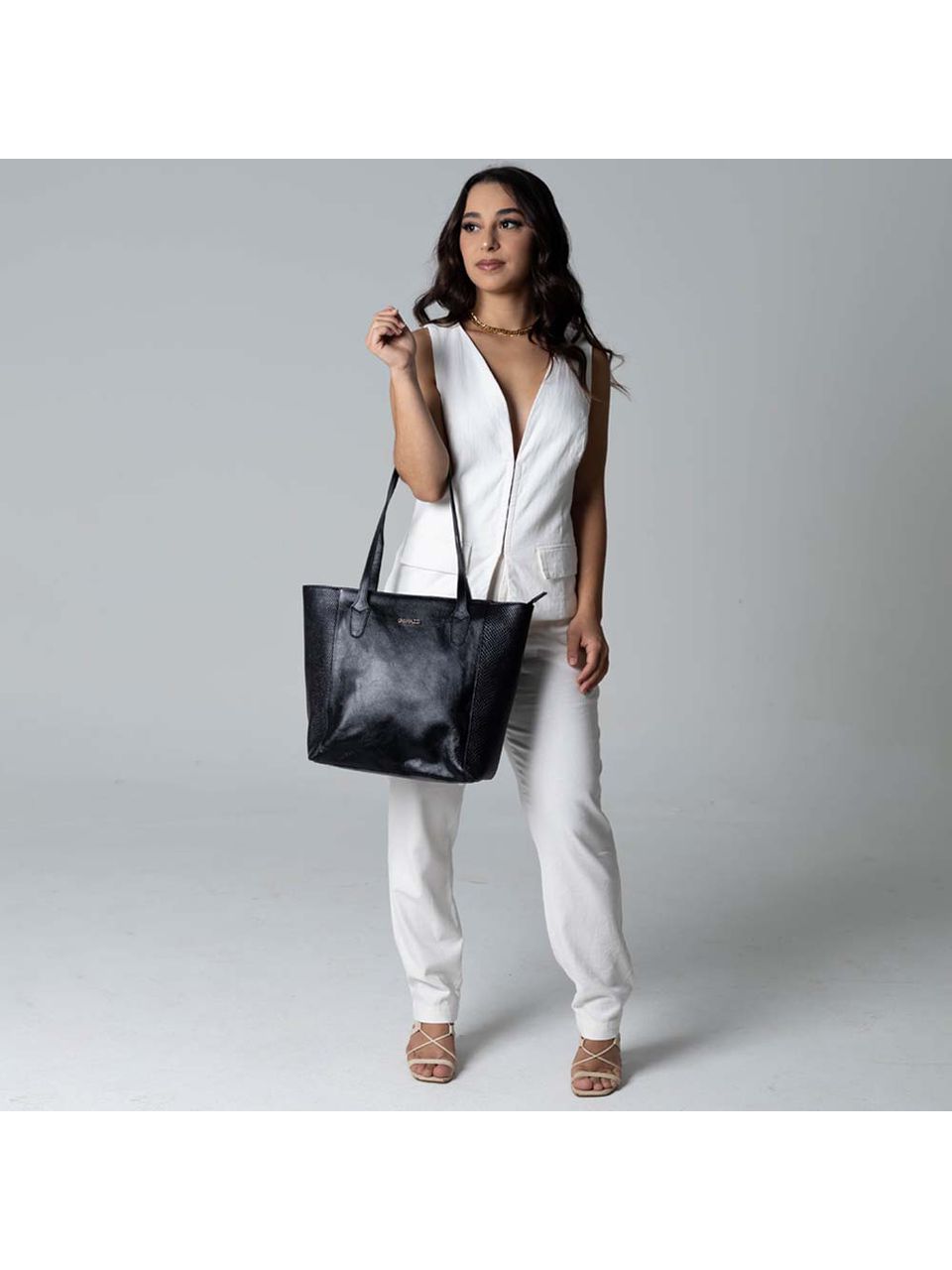 Bolsa de Couro Griffazzi Preta