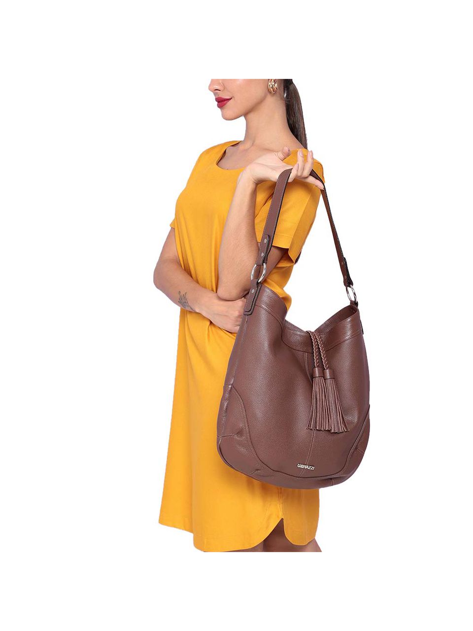 Bolsa de Couro Griffazzi Marrom