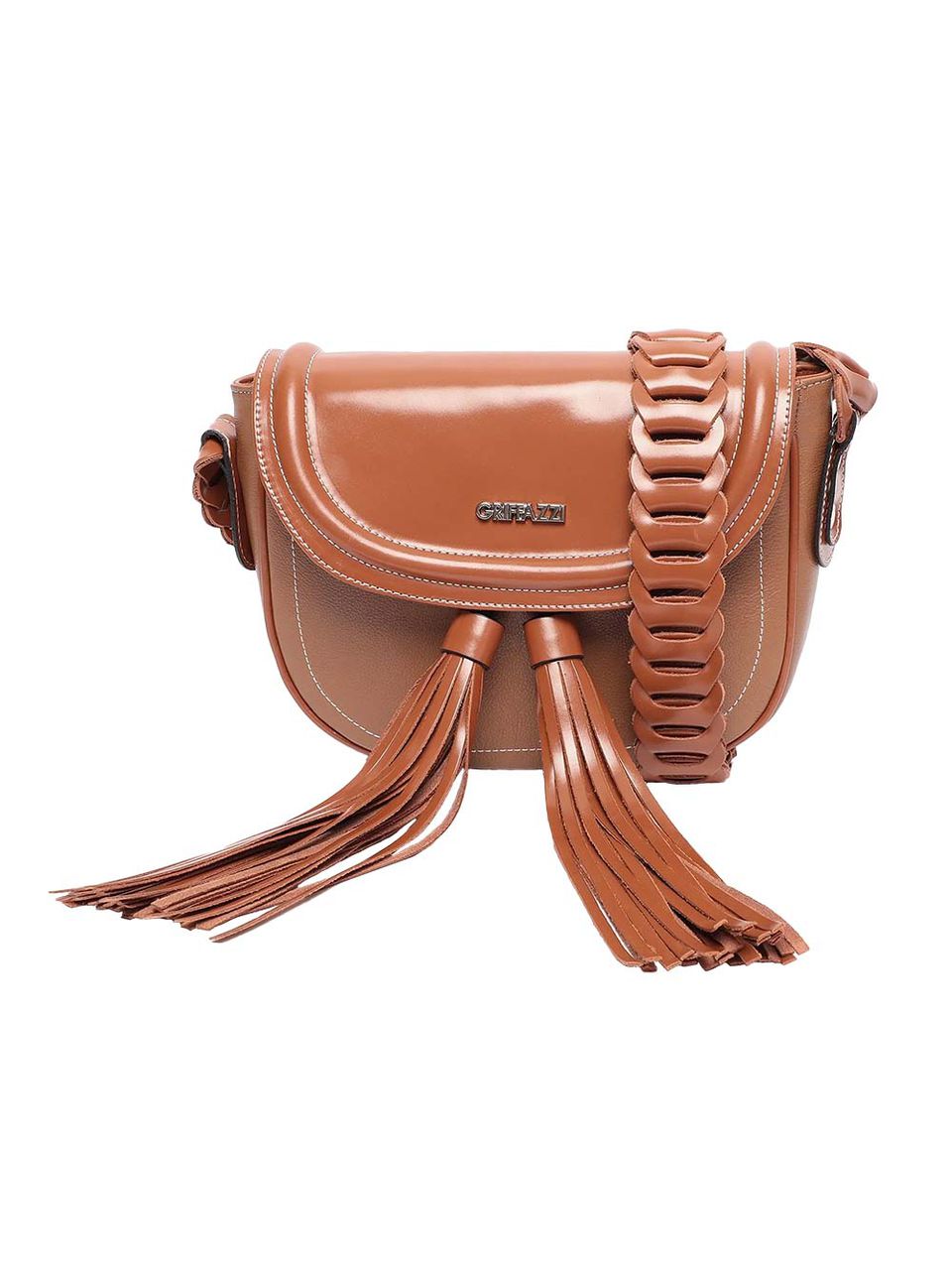 Bolsa de Couro Griffazzi Caramelo