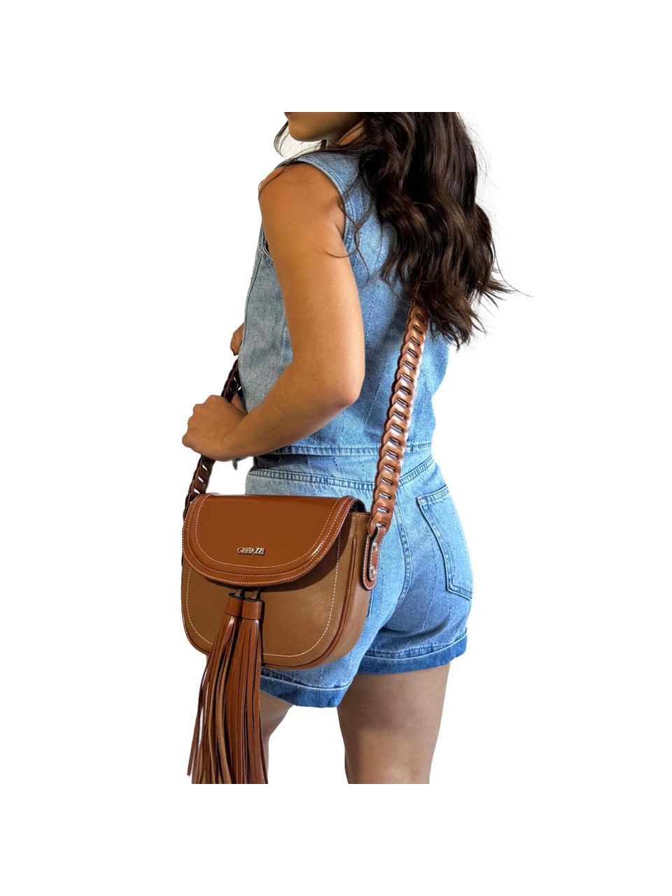 Bolsa de Couro Griffazzi Caramelo