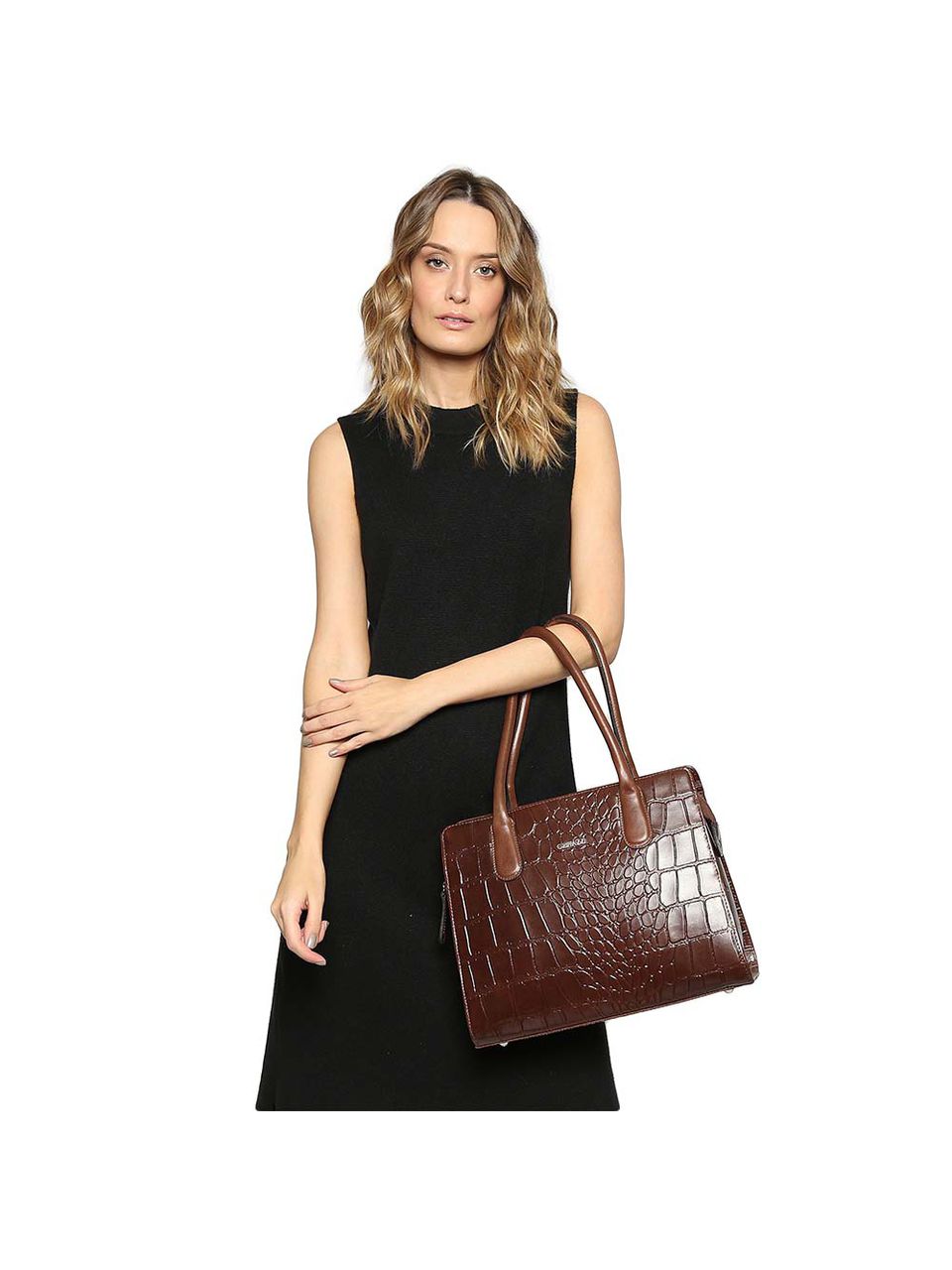 Bolsa de Couro Griffazzi Marrom