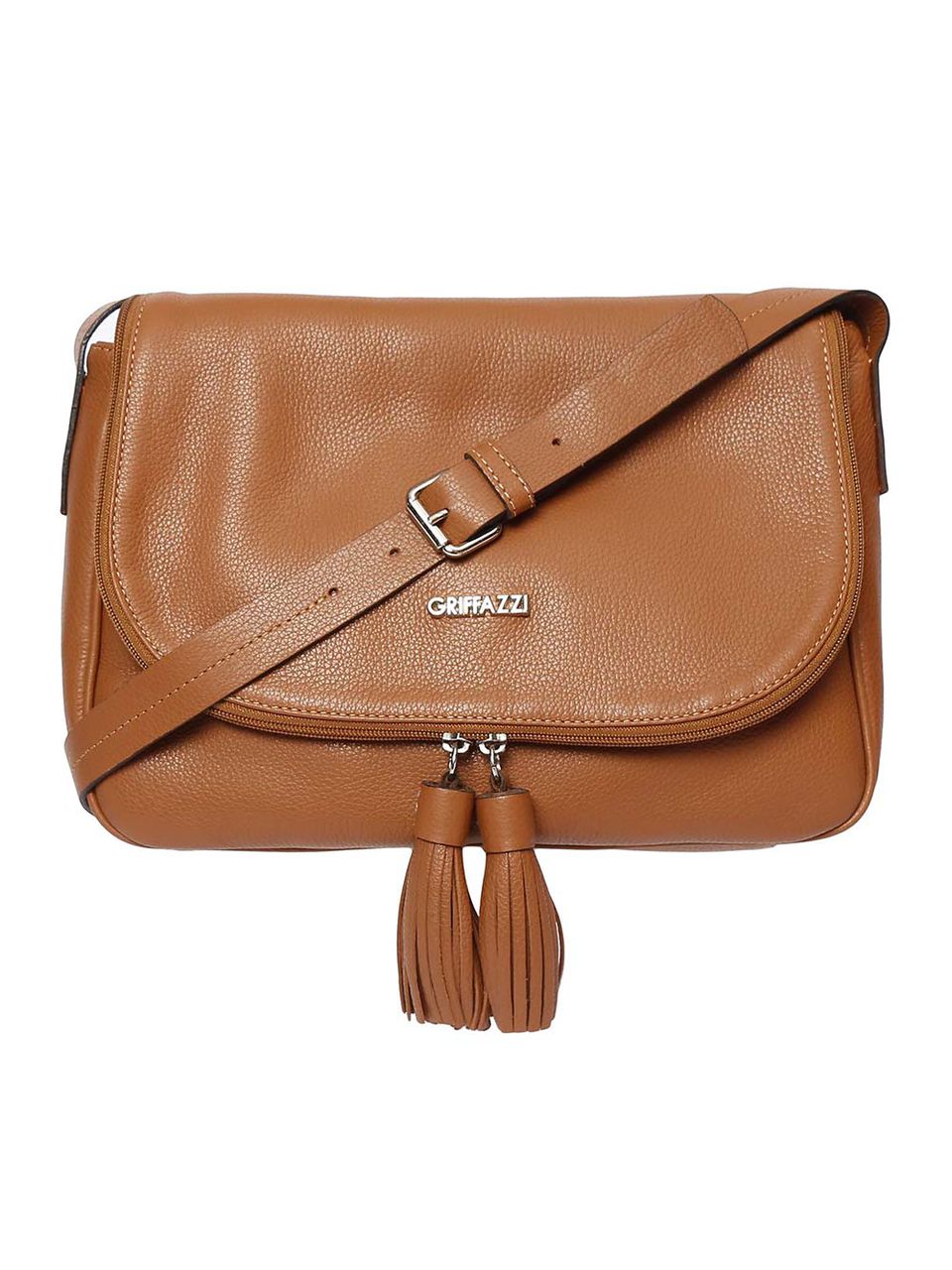 Bolsa de Couro Griffazzi Caramelo