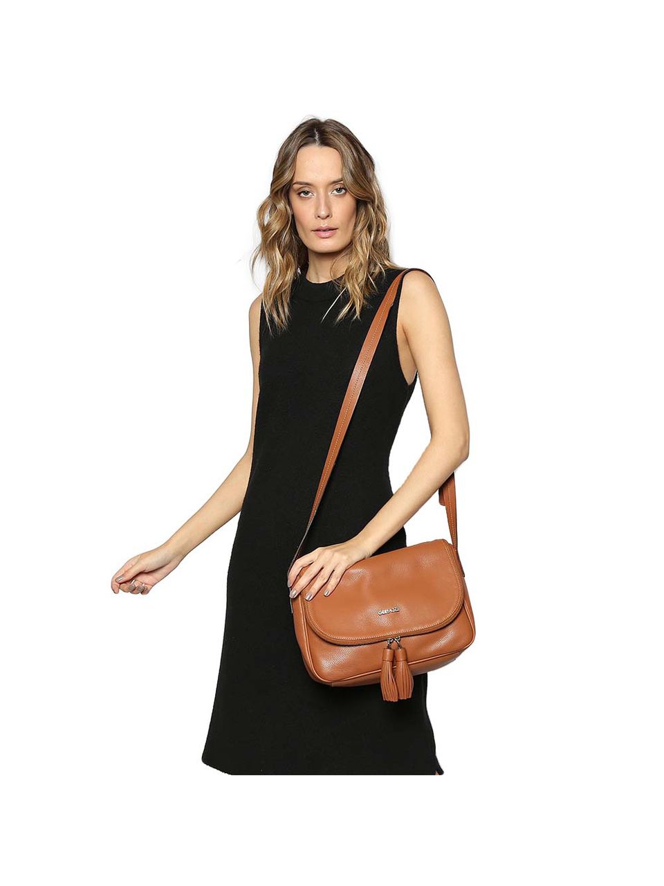 Bolsa de Couro Griffazzi Caramelo