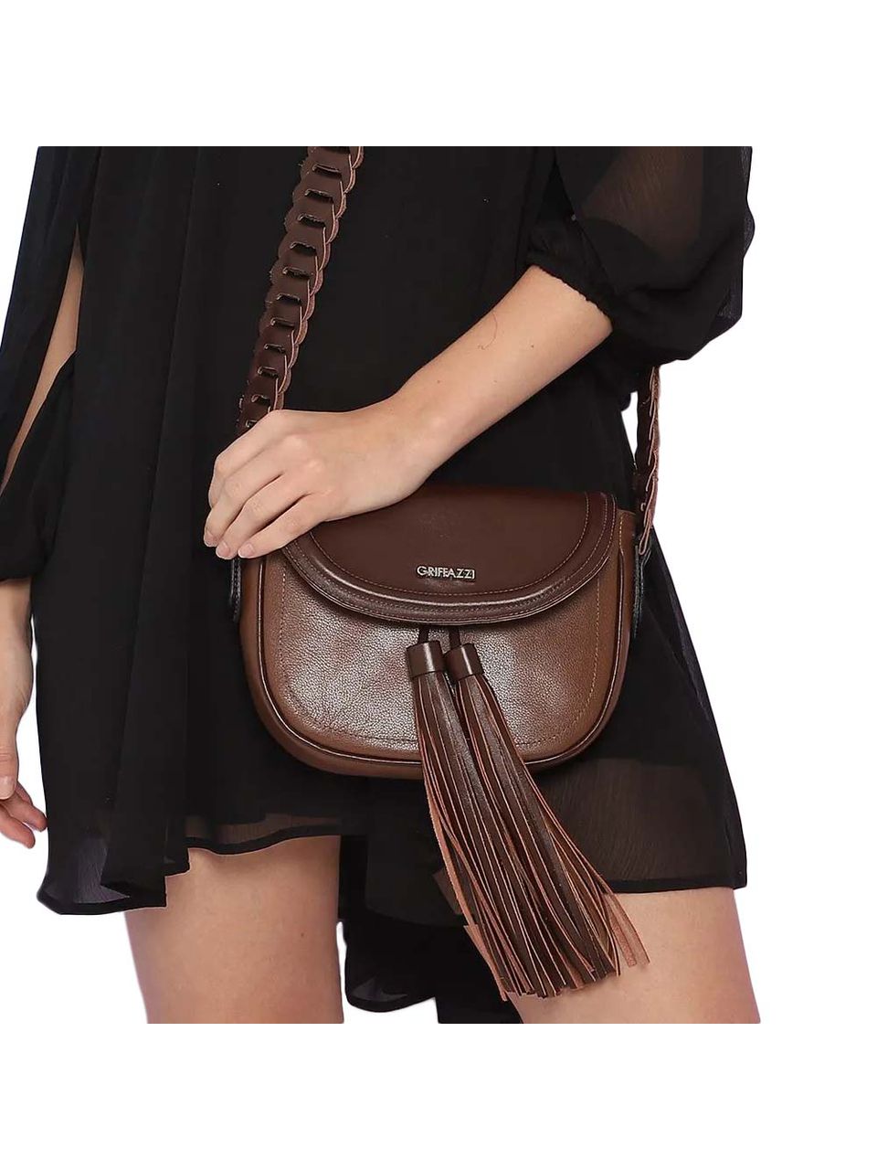 Bolsa de Couro Griffazzi Marrom