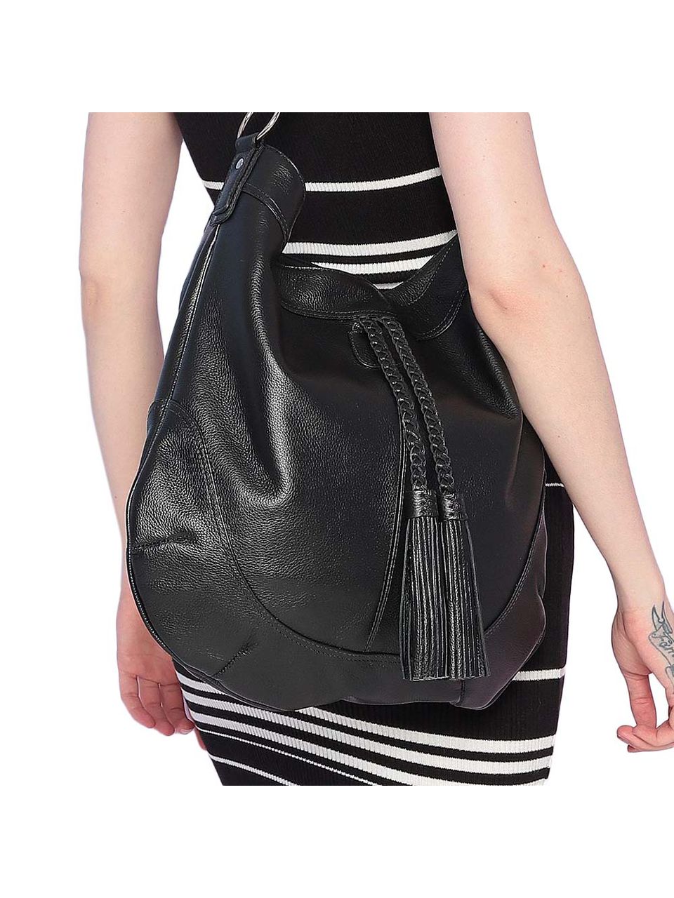 Bolsa de Couro Griffazzi Preta