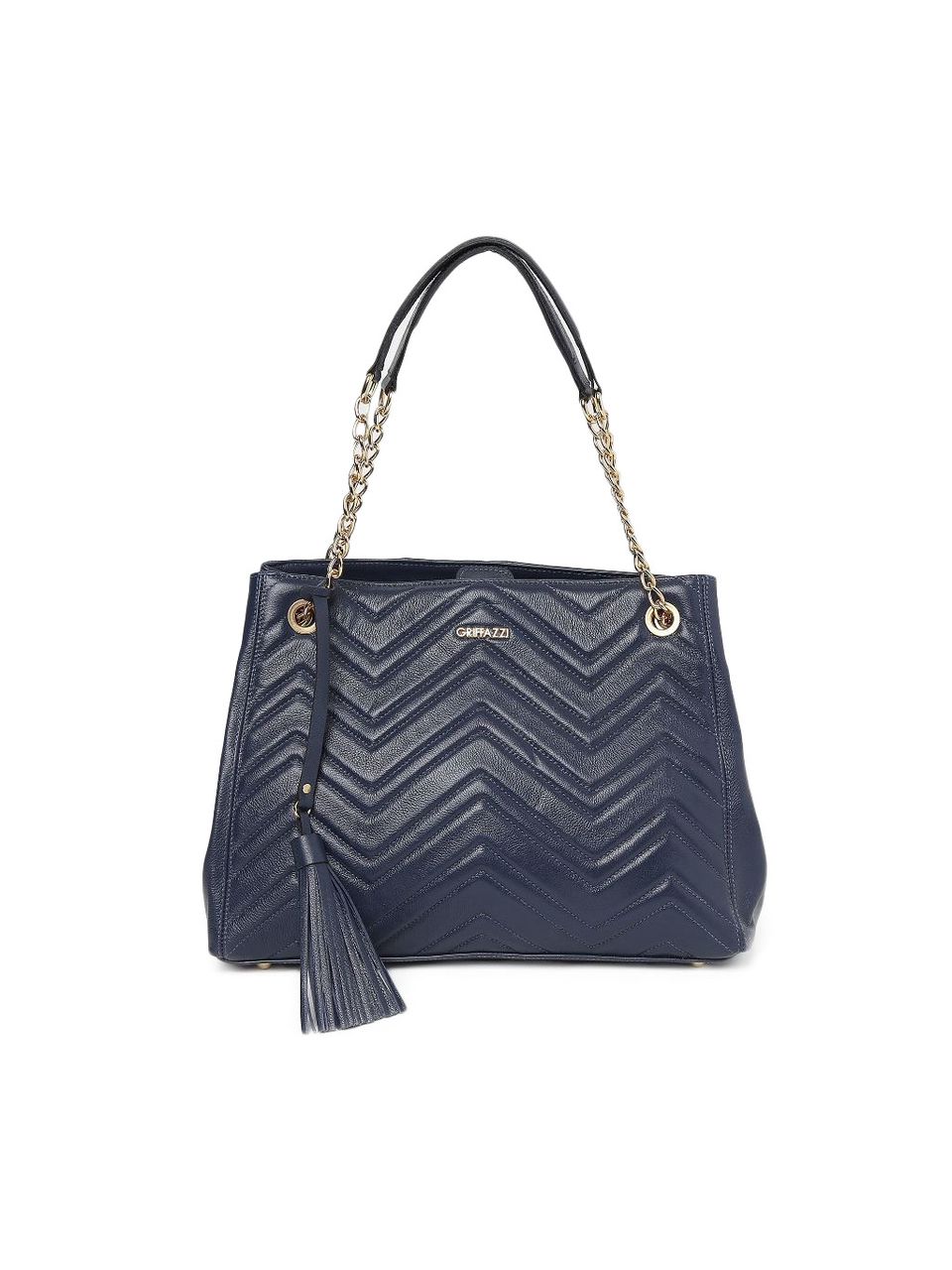 Bolsa Couro Griffazzi Azul Marinho