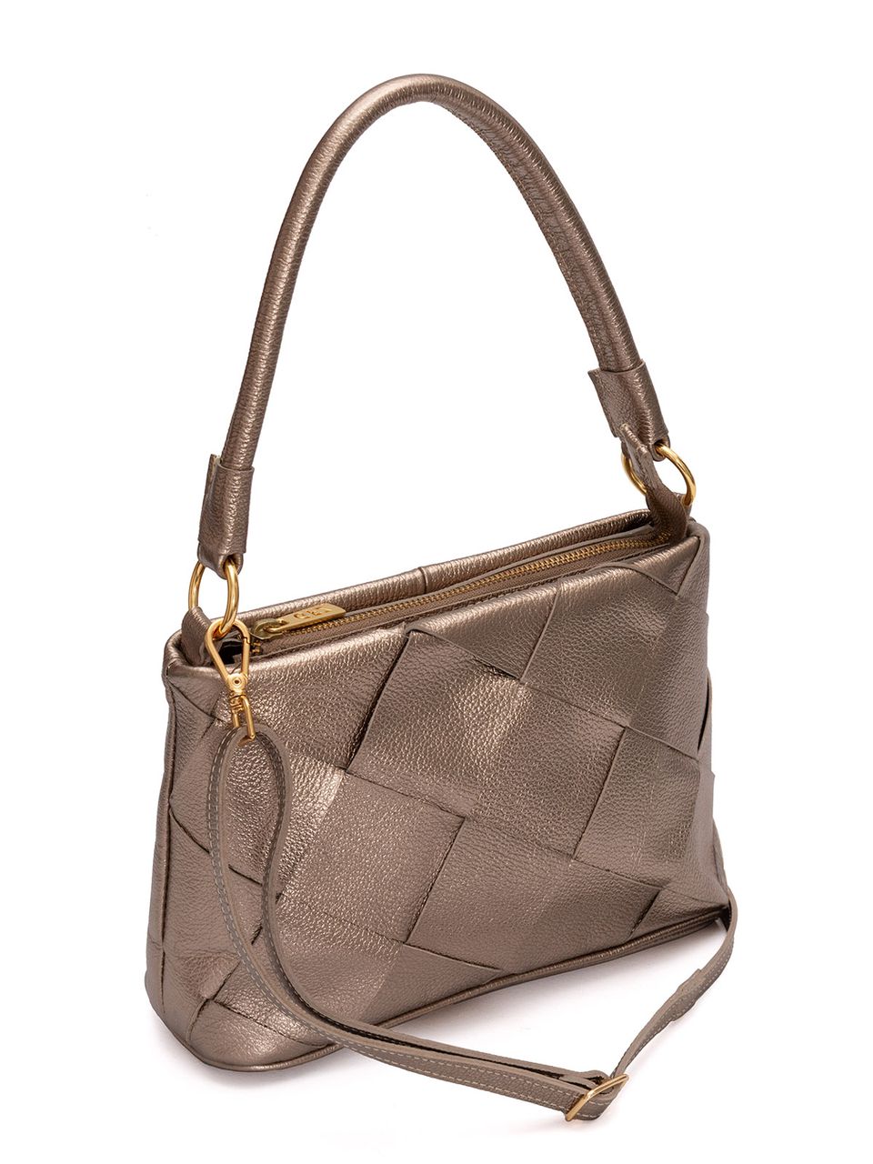 Bolsa de Couro Griffazzi Prata
