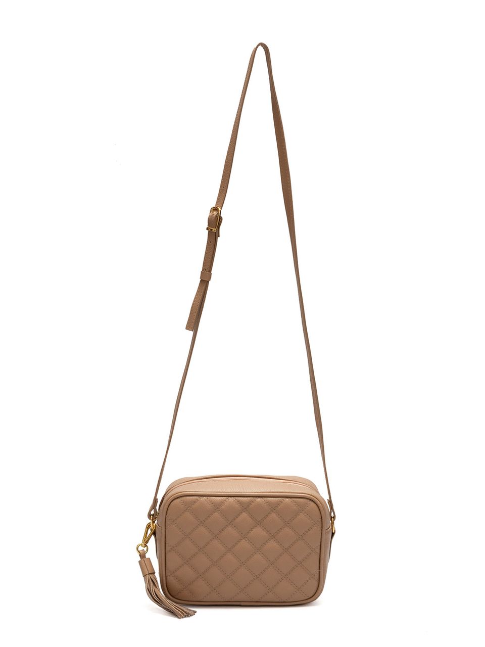 Bolsa de Couro Griffazzi Tranversal Nude