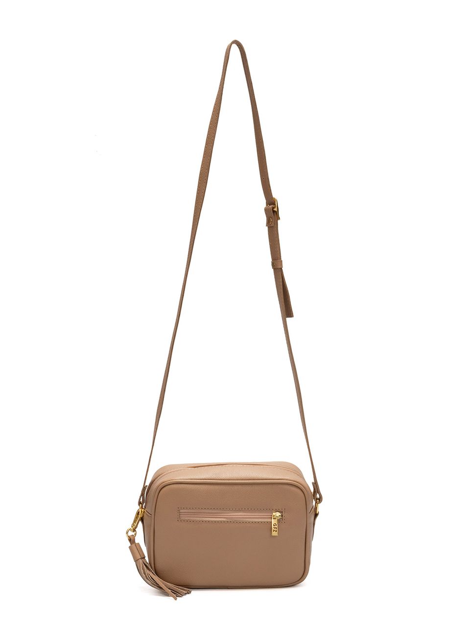 Bolsa de Couro Griffazzi Tranversal Nude