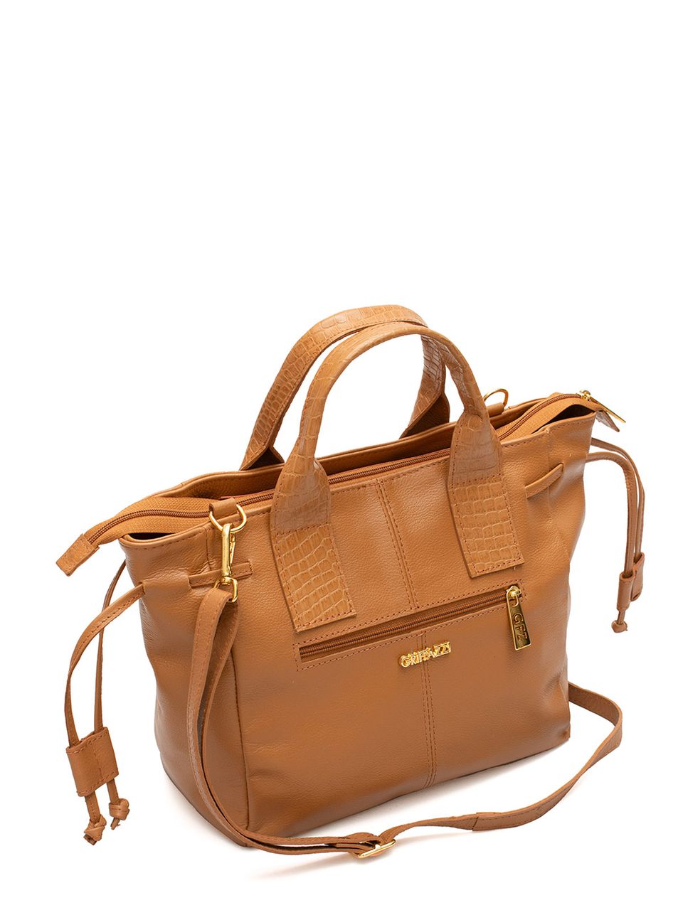 Bolsa de Couro Griffazzi Caramelo