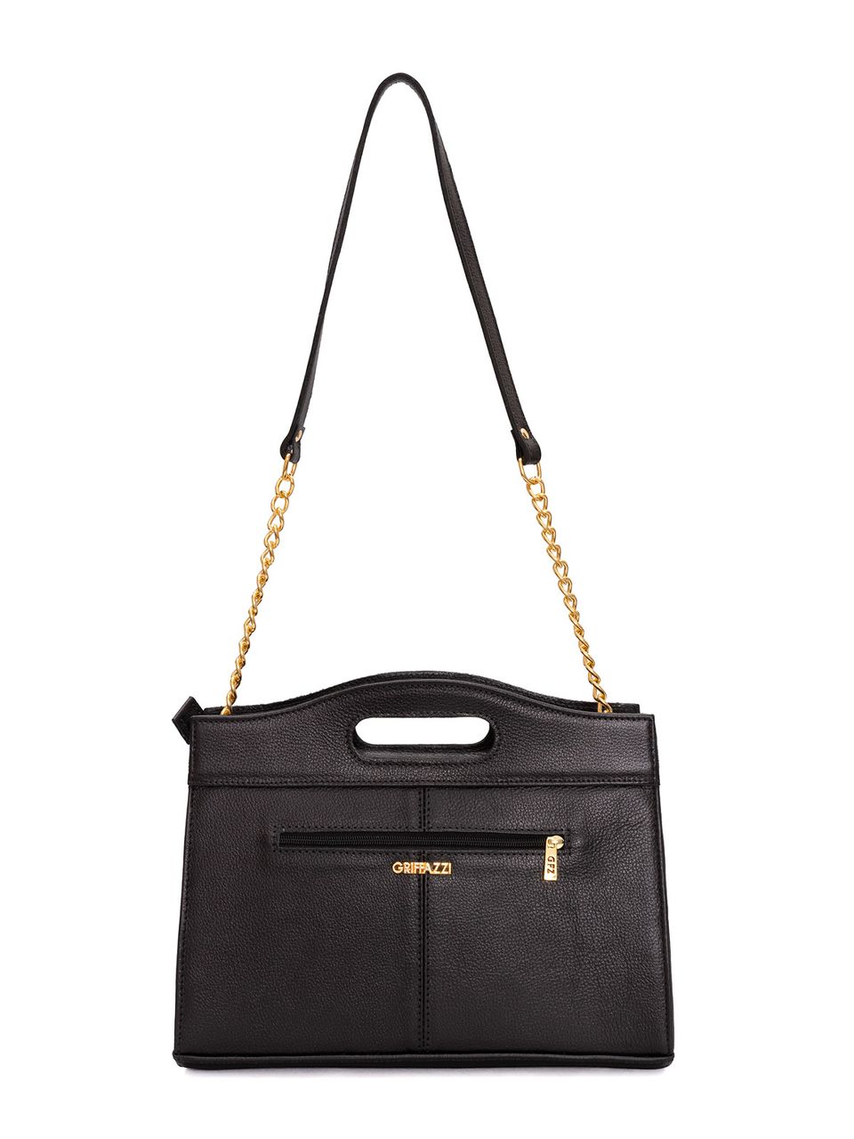 Bolsa de Couro Griffazzi Ombro Preta