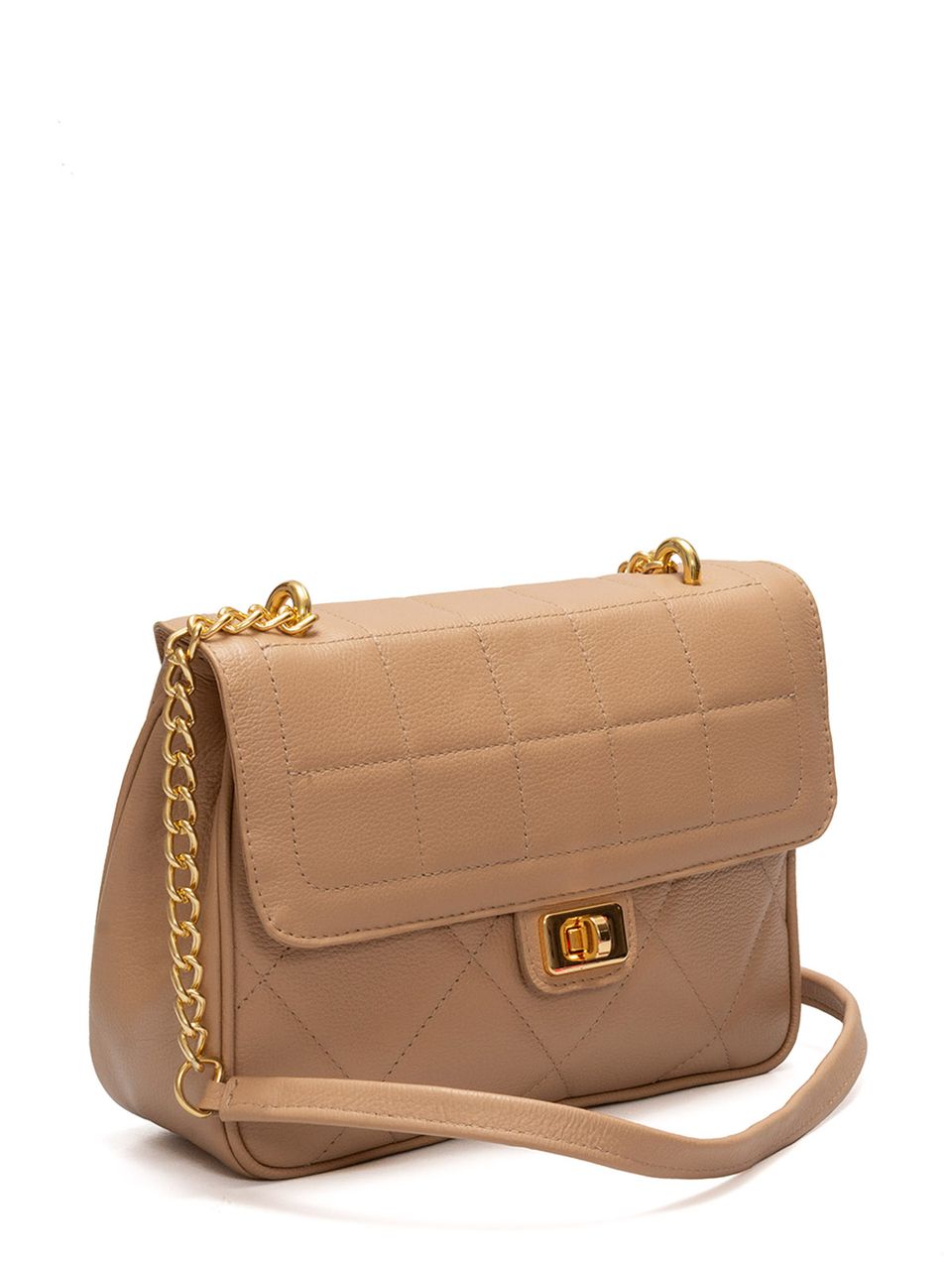Bolsa de Couro Tiracolo Griffazzi Nude