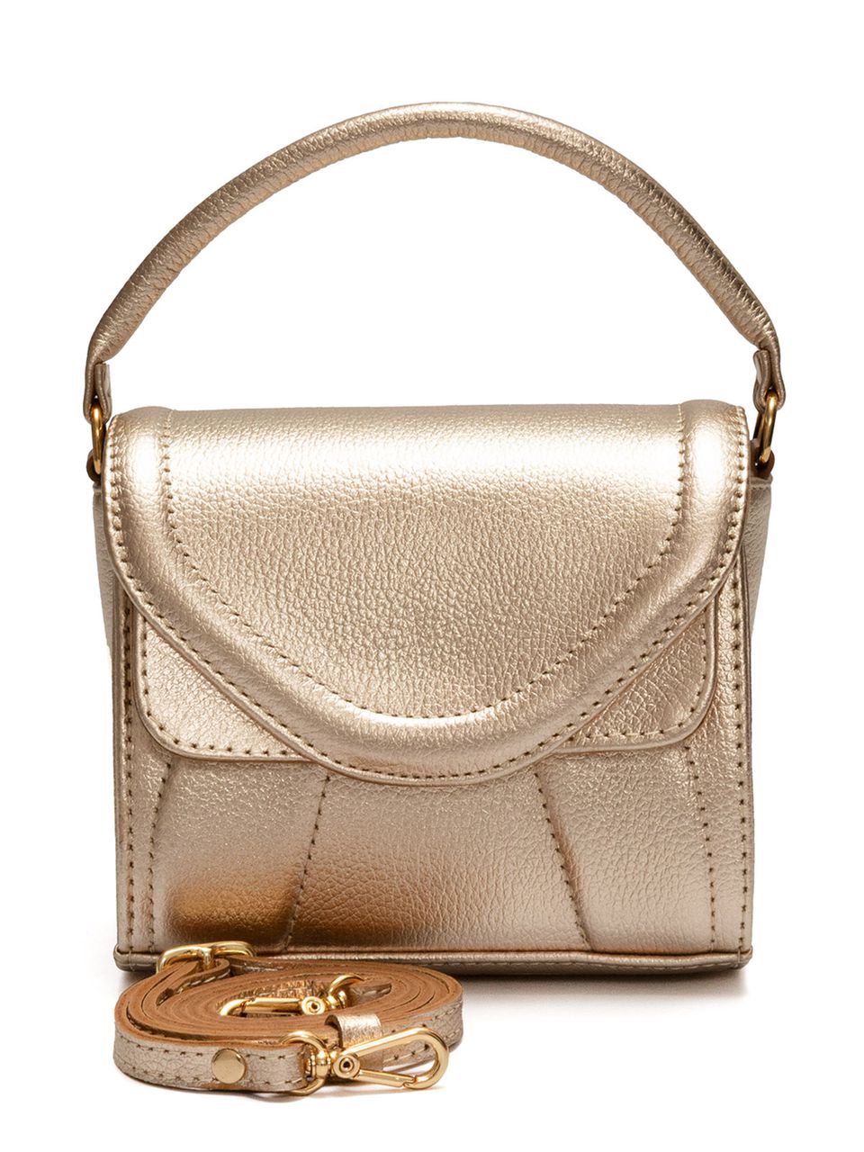 Bolsa de Couro Griffazzi Ouro Light