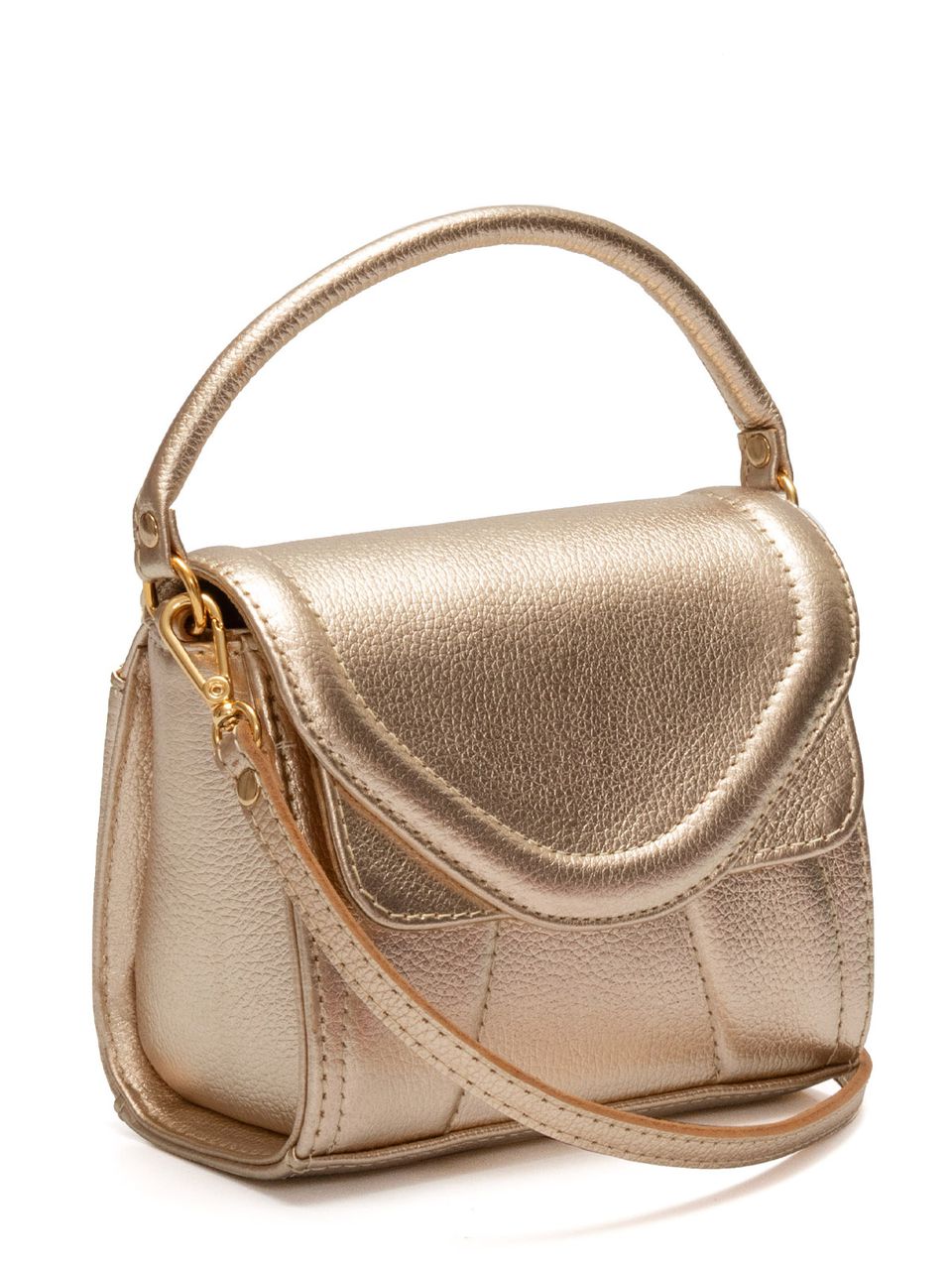 Bolsa de Couro Griffazzi Ouro Light
