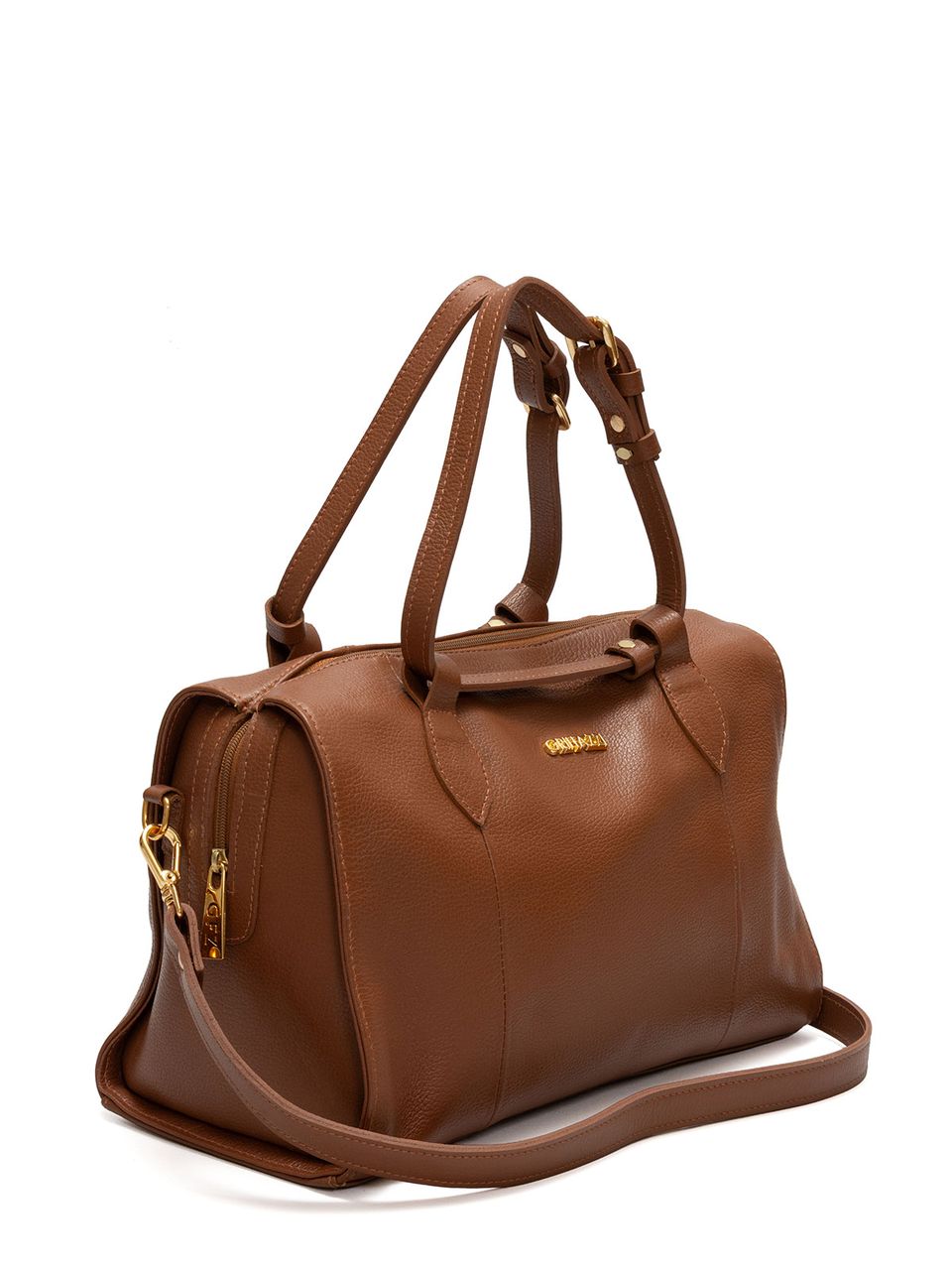 Bolsa Bau de Couro Griffazzi Marrom