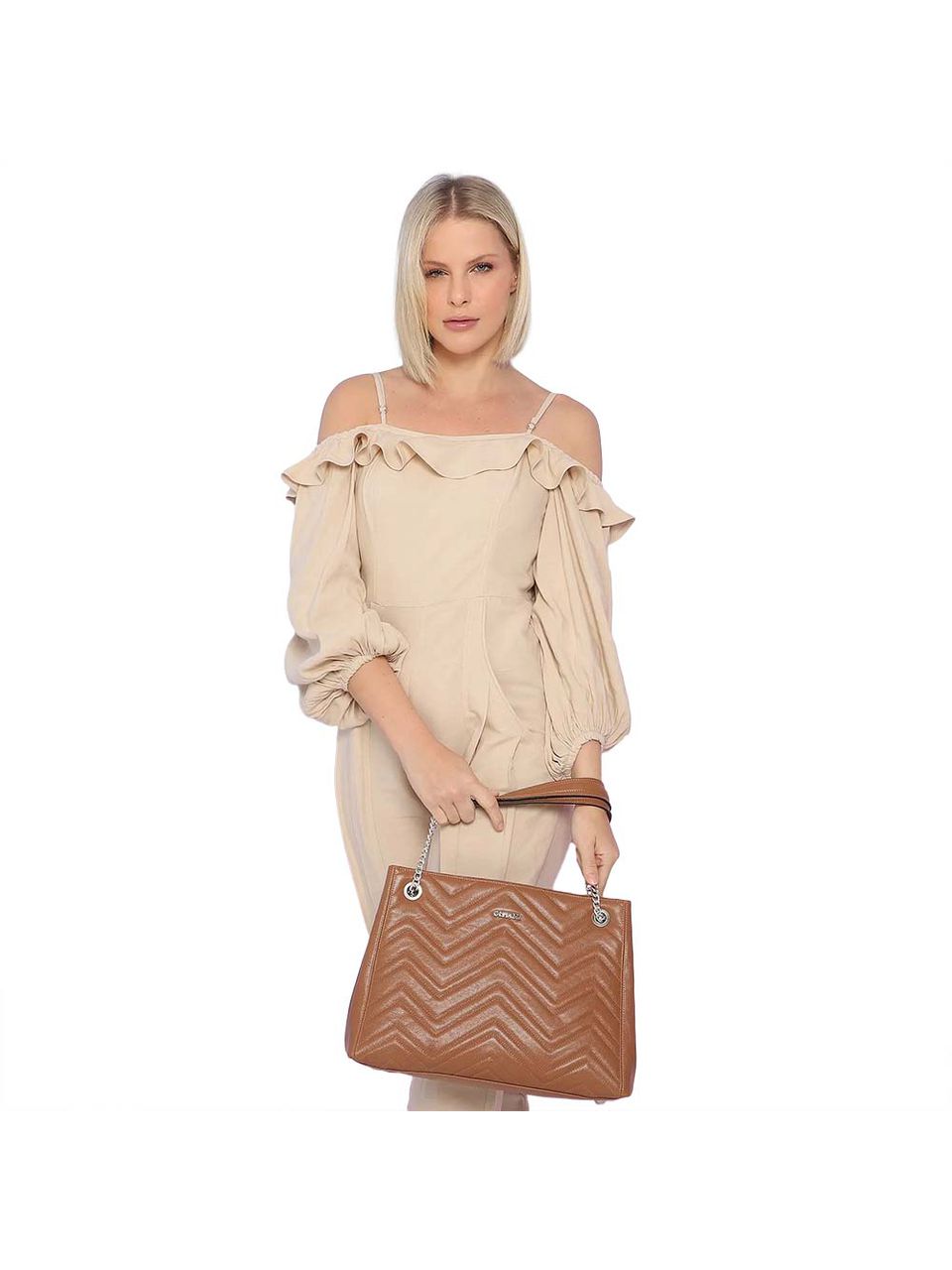 Bolsa Couro Griffazzi Caramelo
