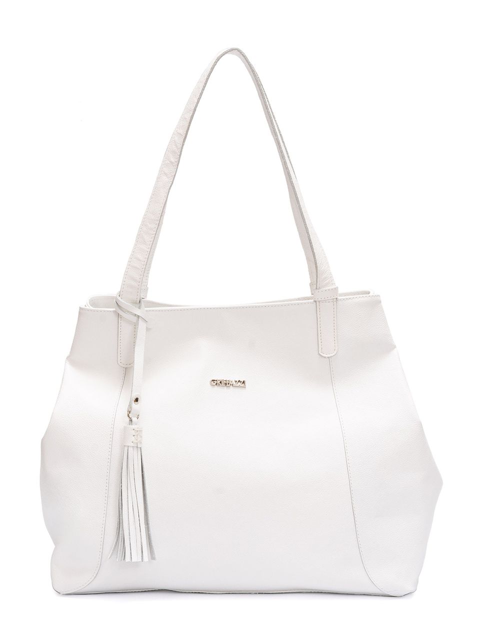 Bolsa de Couro Griffazzi Branca