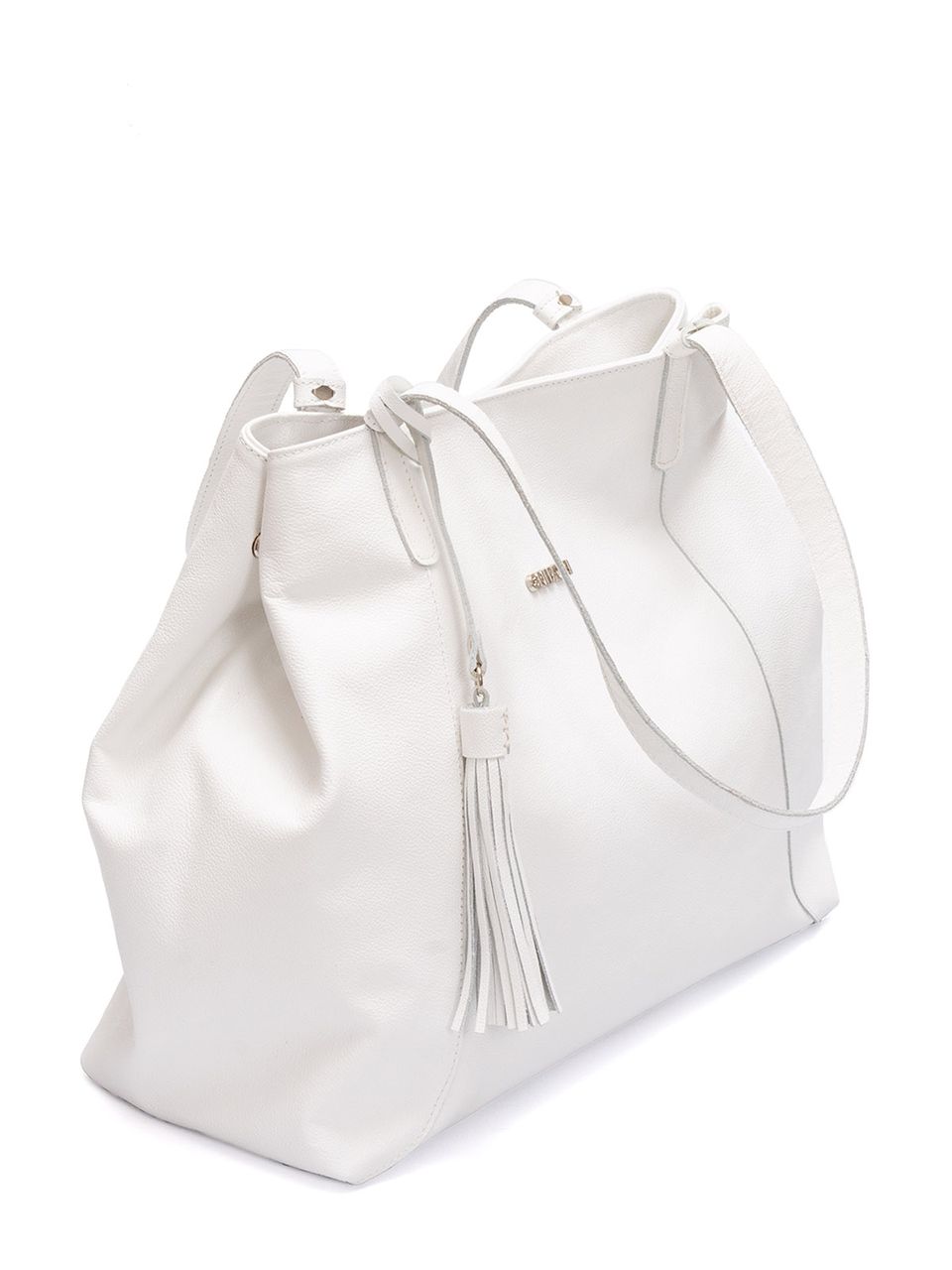 Bolsa de Couro Griffazzi Branca