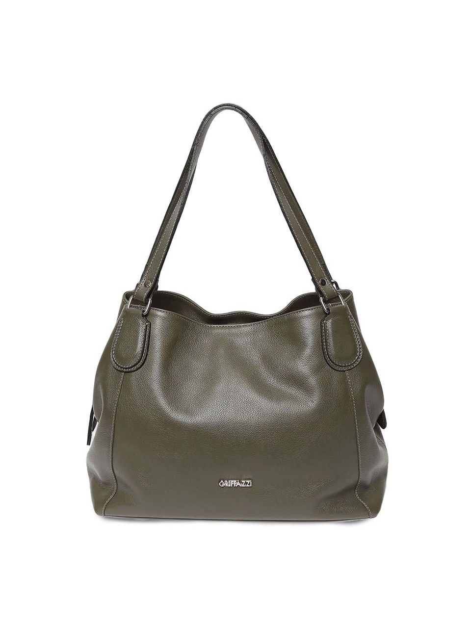 Bolsa de Couro Griffazzi Verde Oliva