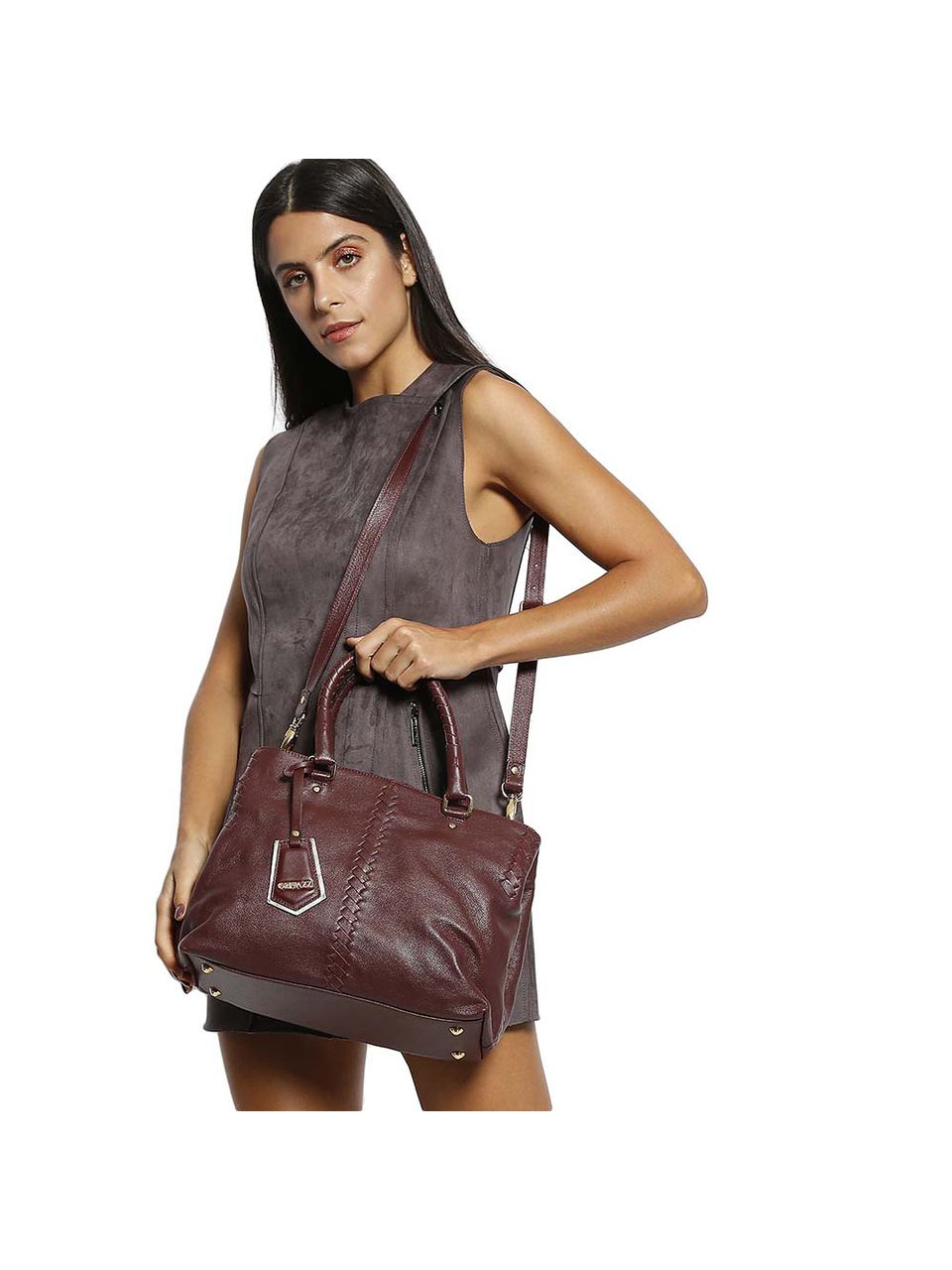 Bolsa de Couro Griffazzi Bordo