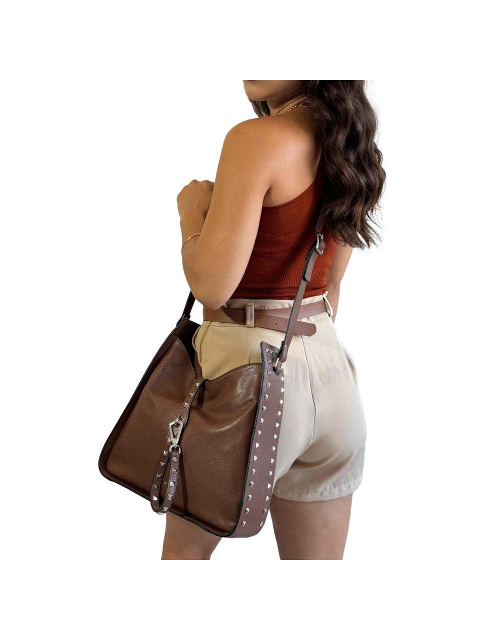 Bolsa de Couro Griffazzi Marrom