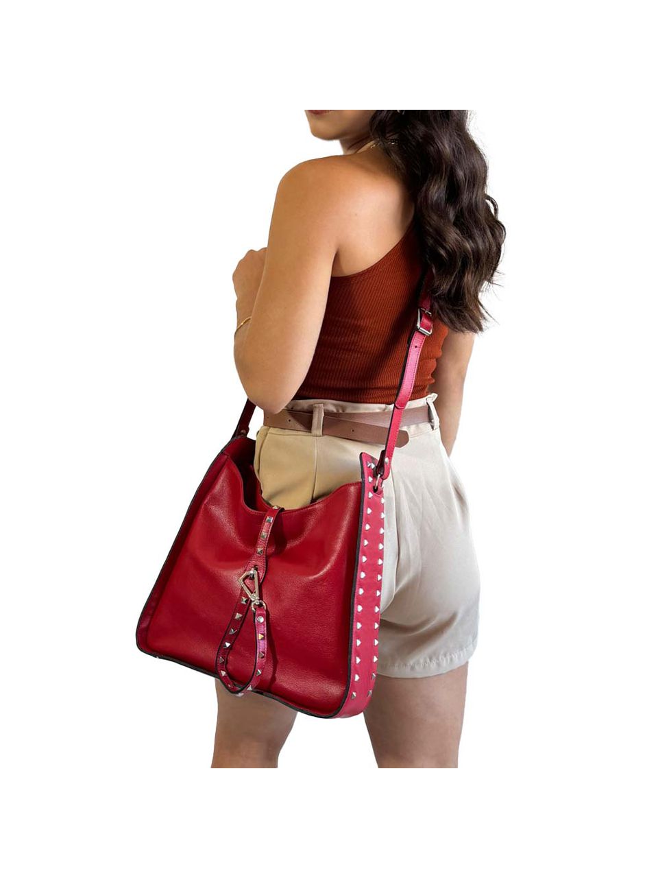 Bolsa de Couro Griffazzi Vermelha