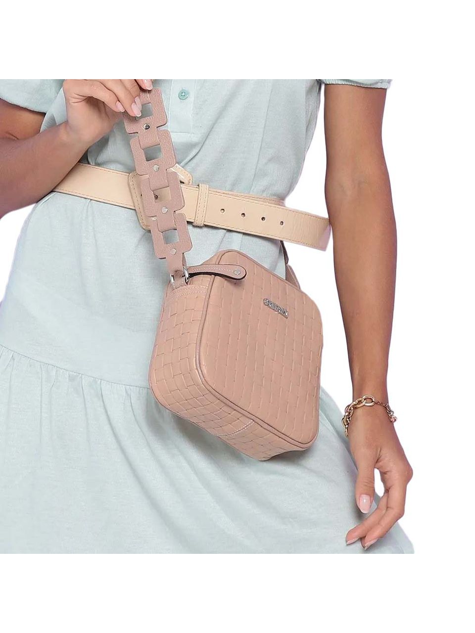 Bolsa de Couro Griffazzi Nude