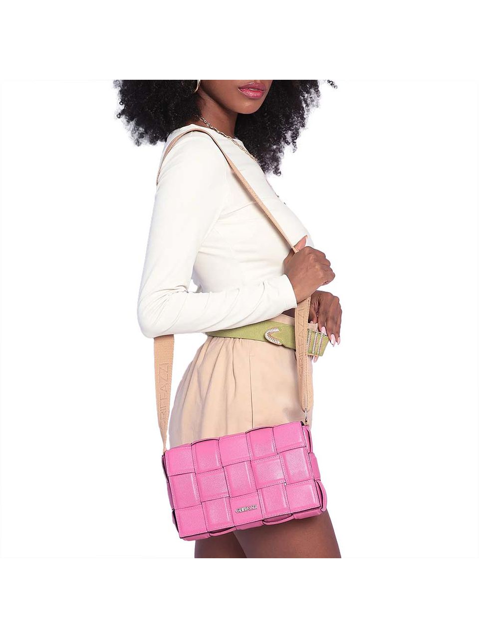 Bolsa de Couro Griffazzi Pink