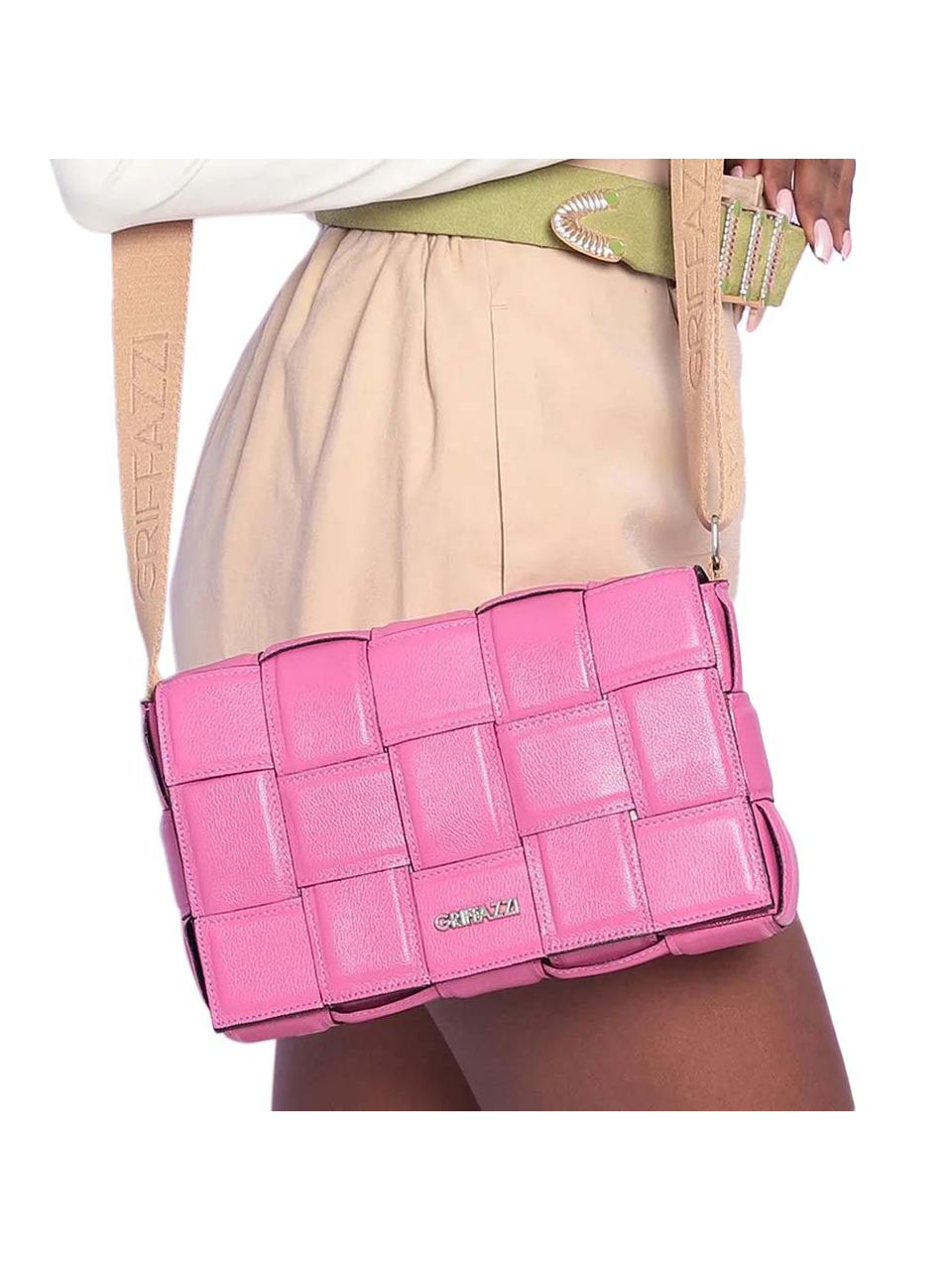 Bolsa de Couro Griffazzi Pink