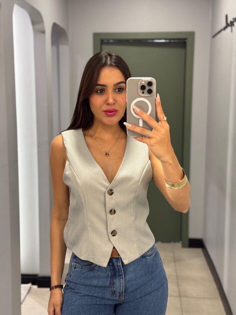 COLETE HELENA ALFAIATARIA CINZA - 0014080121 - ISABELA MENEZES