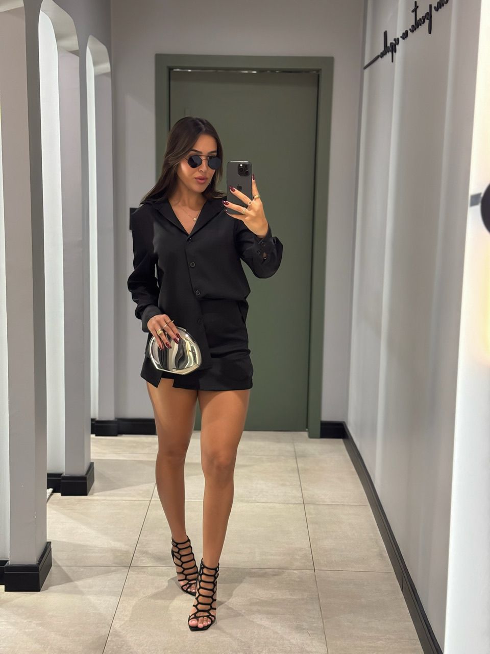 CONJUNTO IARA SHORT PRETO - 0012910004 - ISABELA MENEZES