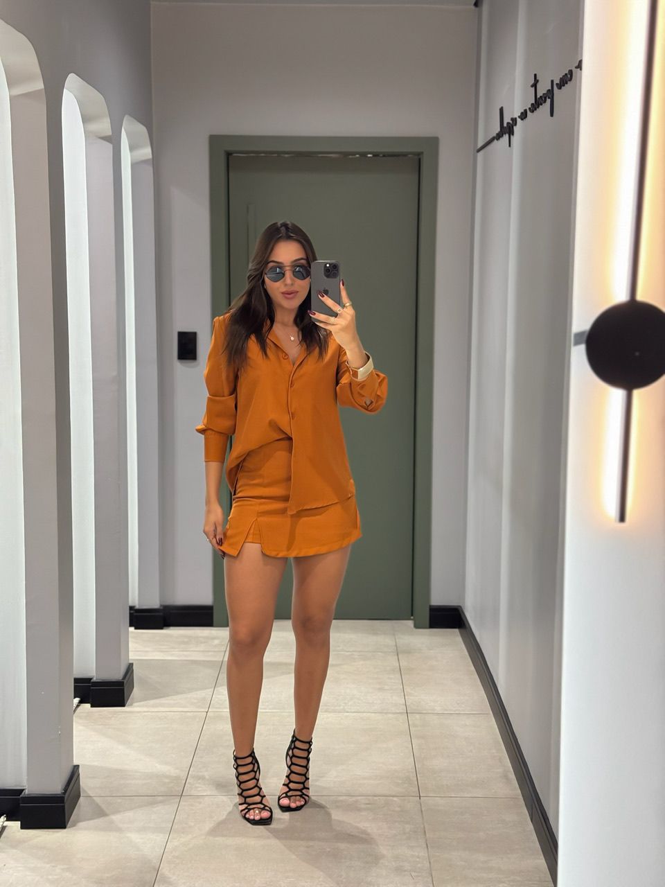 CONJUNTO IARA SHORT TERRA COTA - 0012910021 - ISABELA MENEZES