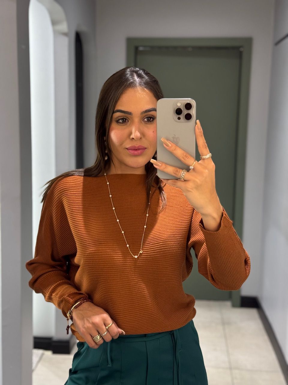 BLUSA ELIANA TRICOT TERRA COTA - 0013280021 - ISABELA MENEZES