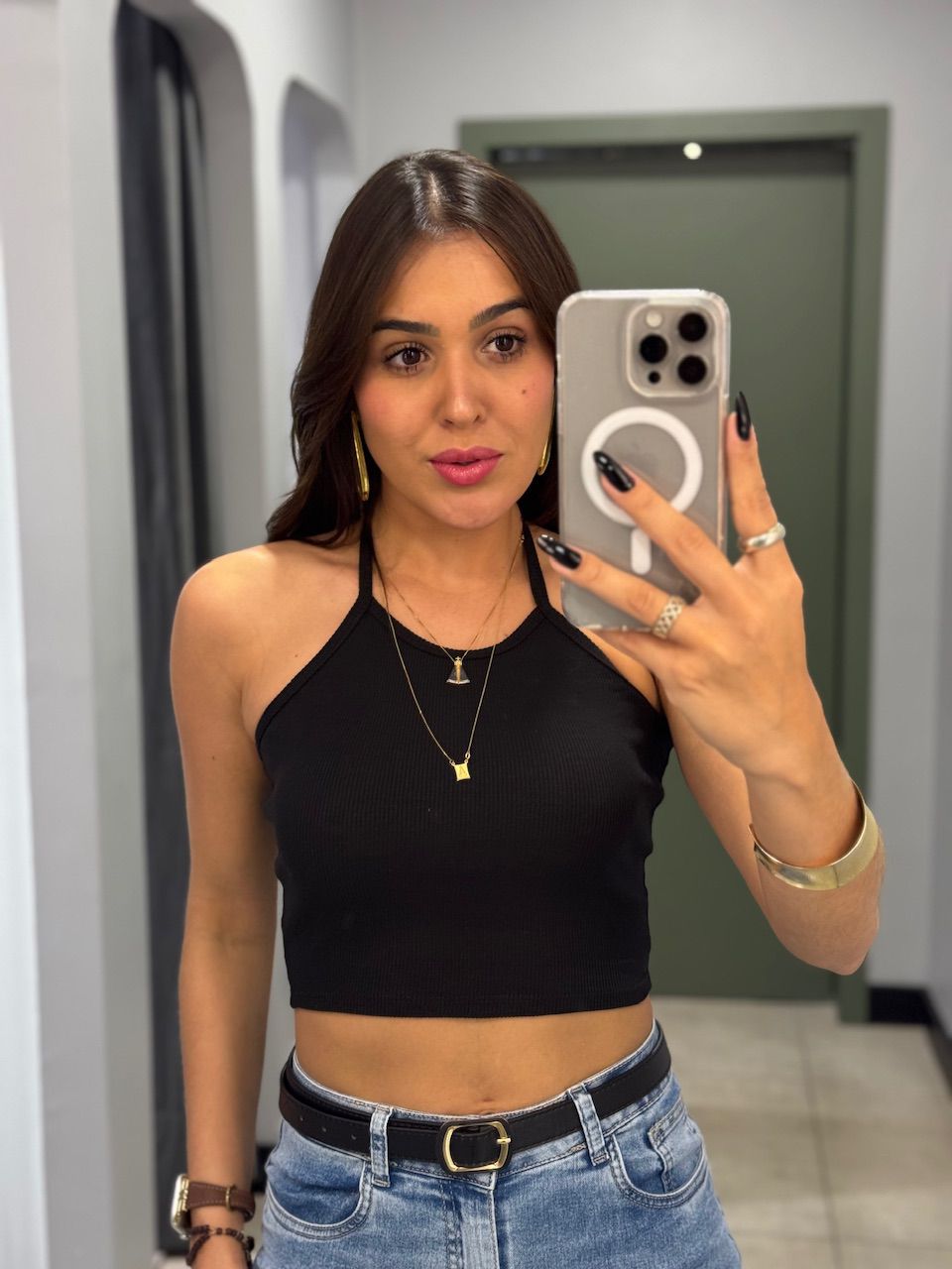 CROPPED VITÓRIA CANELADO PRETO - 0003530004 - ISABELA MENEZES