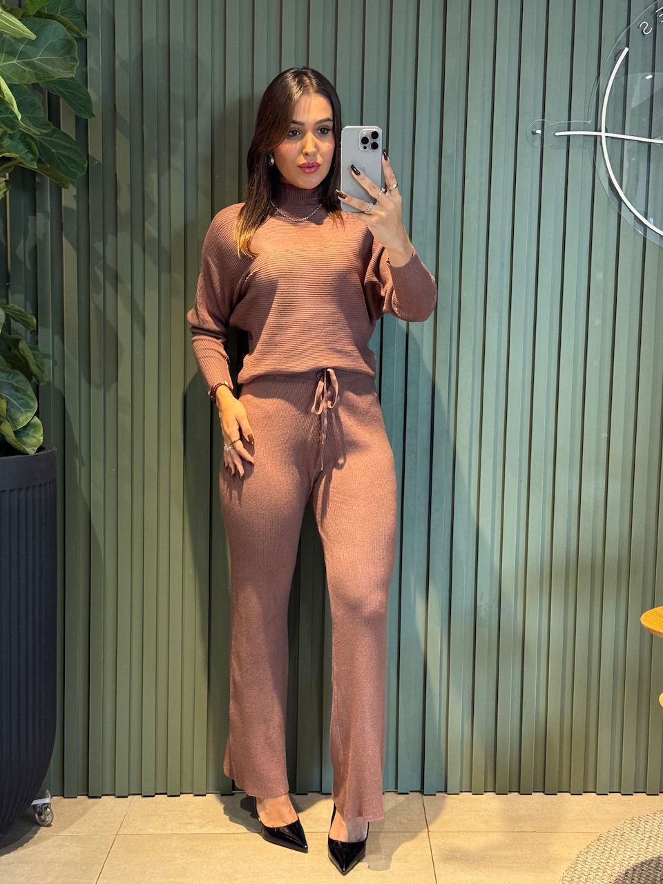 CONJUNTO MANUELA TRICOT CAPUCCINO - 0013270090 - ISABELA MENEZES