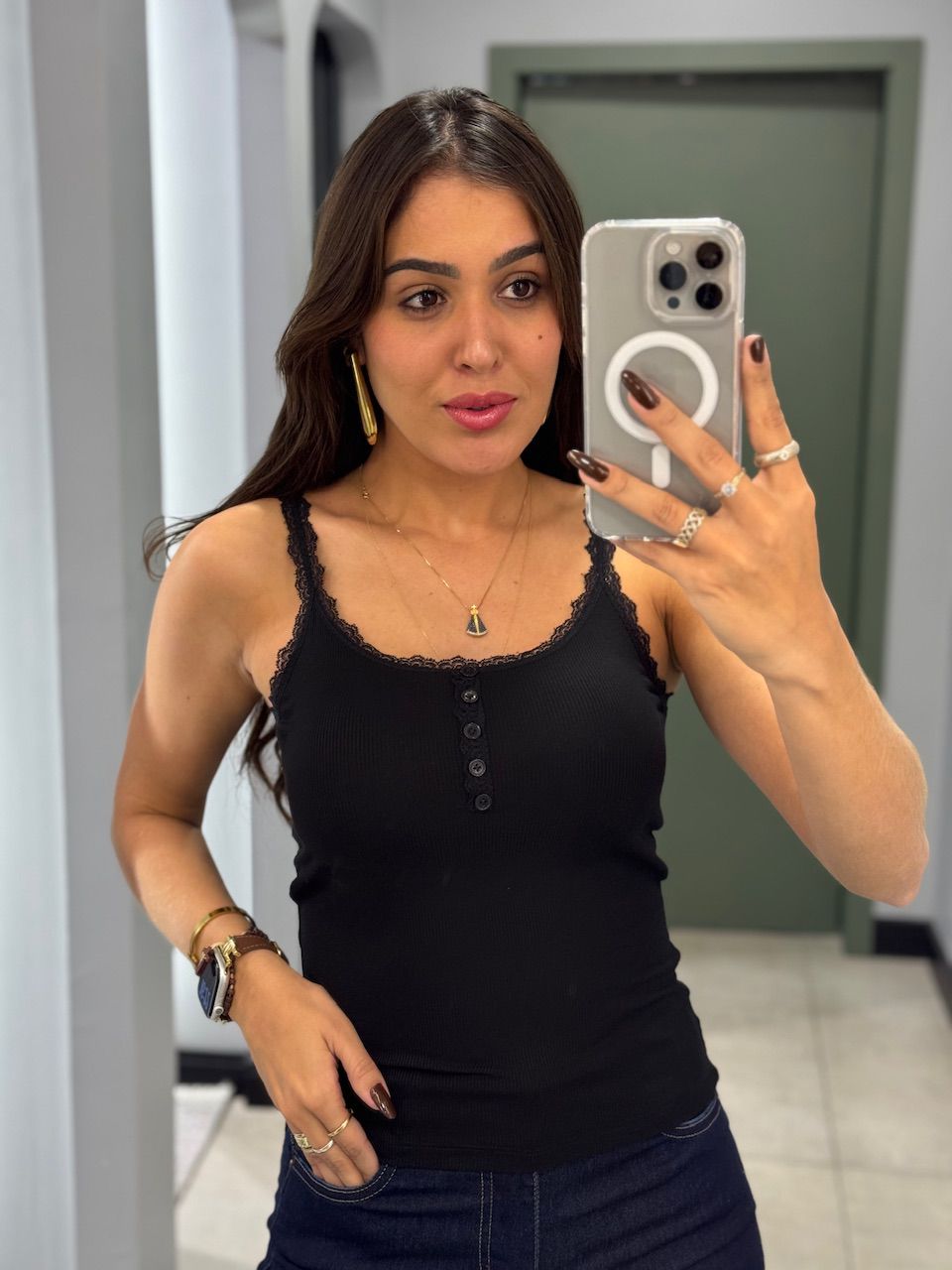 BLUSA SABRINA RENDA PRETO - 0014170004 - ISABELA MENEZES