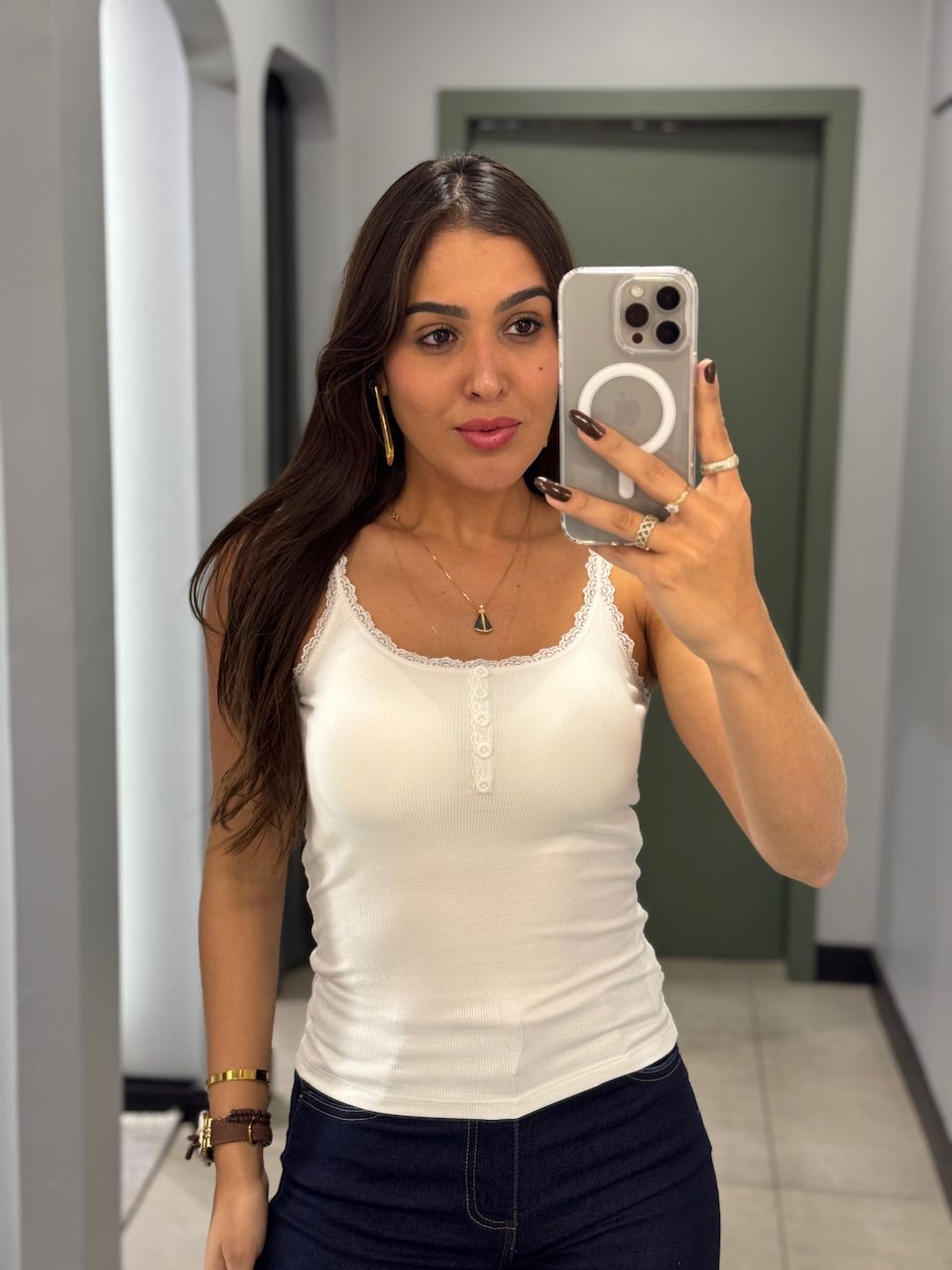 BLUSA SABRINA RENDA OFF WHITE - 0014170003 - ISABELA MENEZES