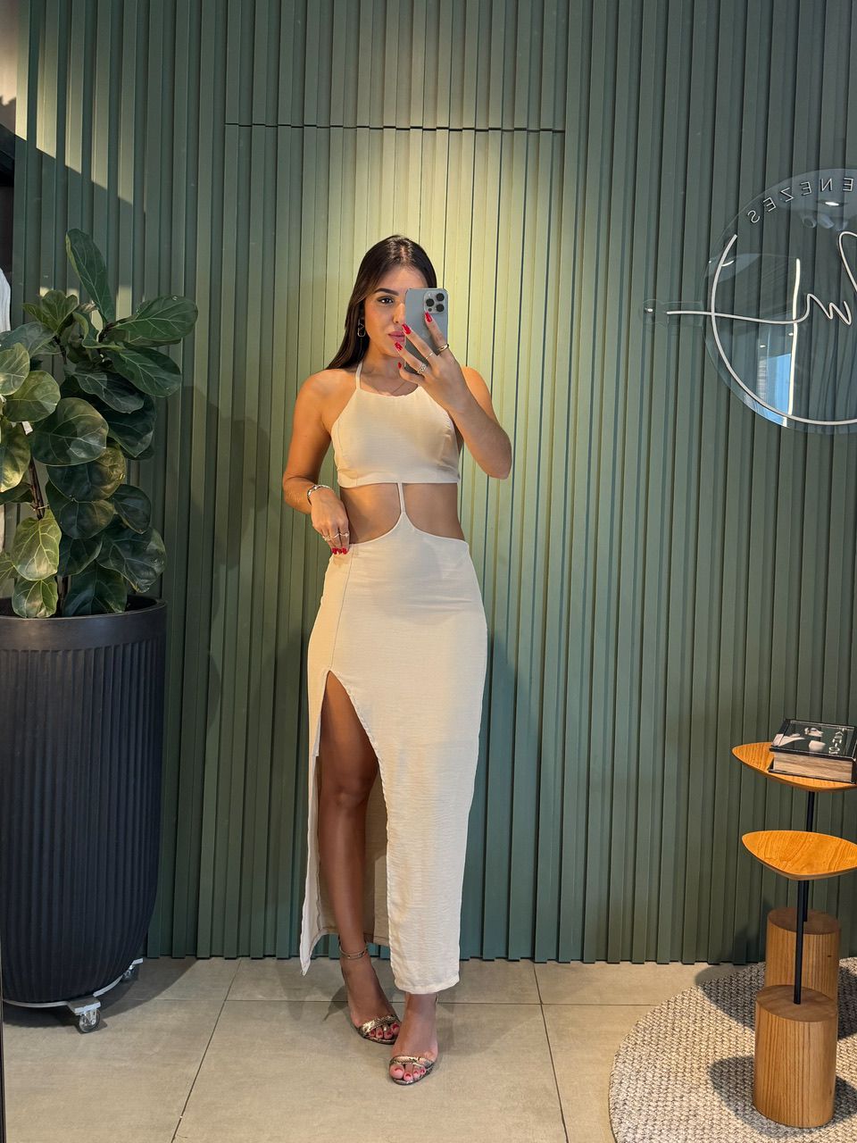 VESTIDO NORA NUDE - 0004190010 - ISABELA MENEZES