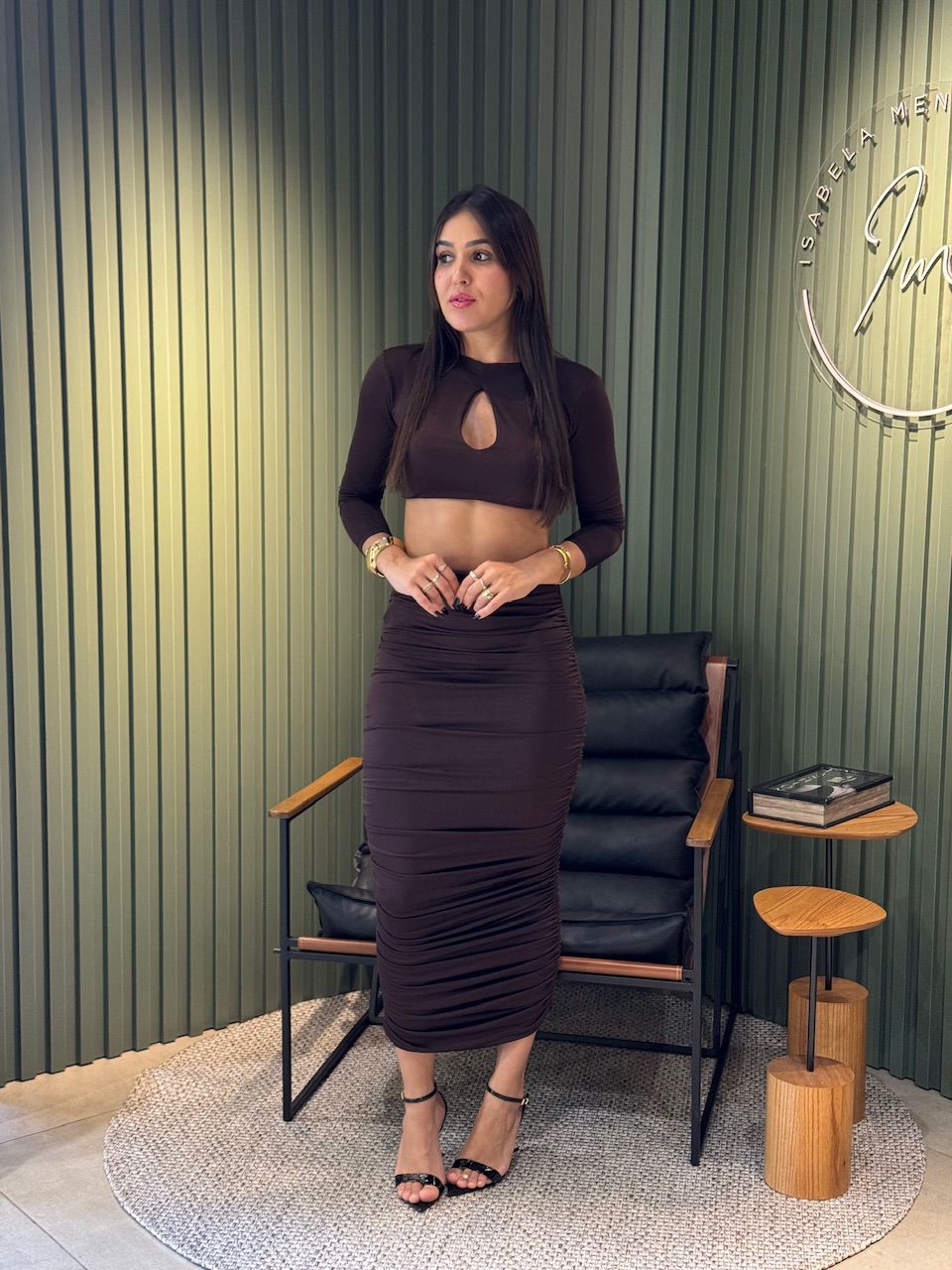 CONJUNTO MARANATA MARROM - 0008690020 - ISABELA MENEZES
