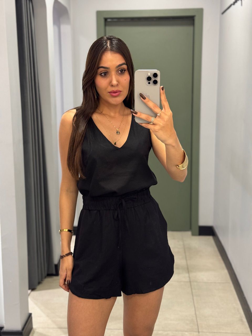 CONJUNTO REBECA SHORT PRETO - 0014120004 - ISABELA MENEZES