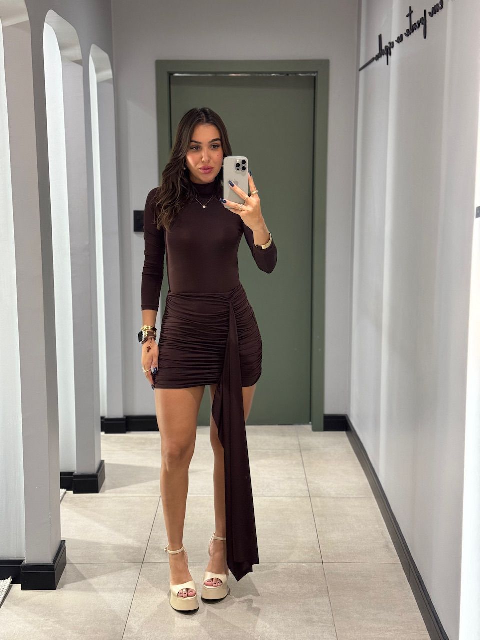 CONJUNTO LUDMILLA MARROM - 0007960020 - ISABELA MENEZES