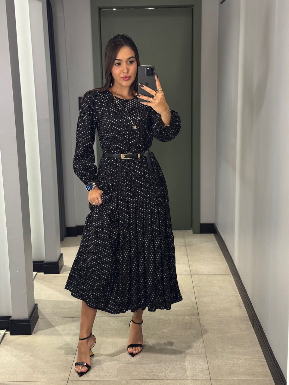 VESTIDO ROBERTA POA PRETO - 0001420049 - ISABELA MENEZES