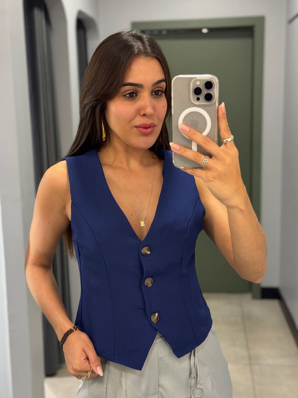 COLETE HELENA ALFAIATARIA AZUL ROYAL - 0014080240 - ISABELA MENEZES