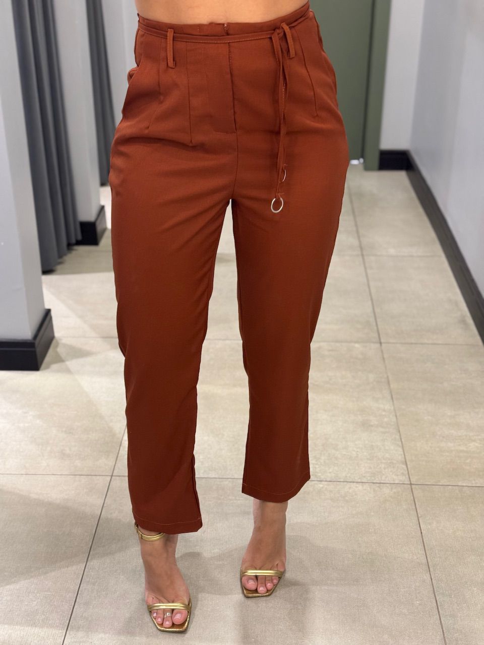 CALÇA JOGGER MARI TELHA - 0012620237 - ISABELA MENEZES