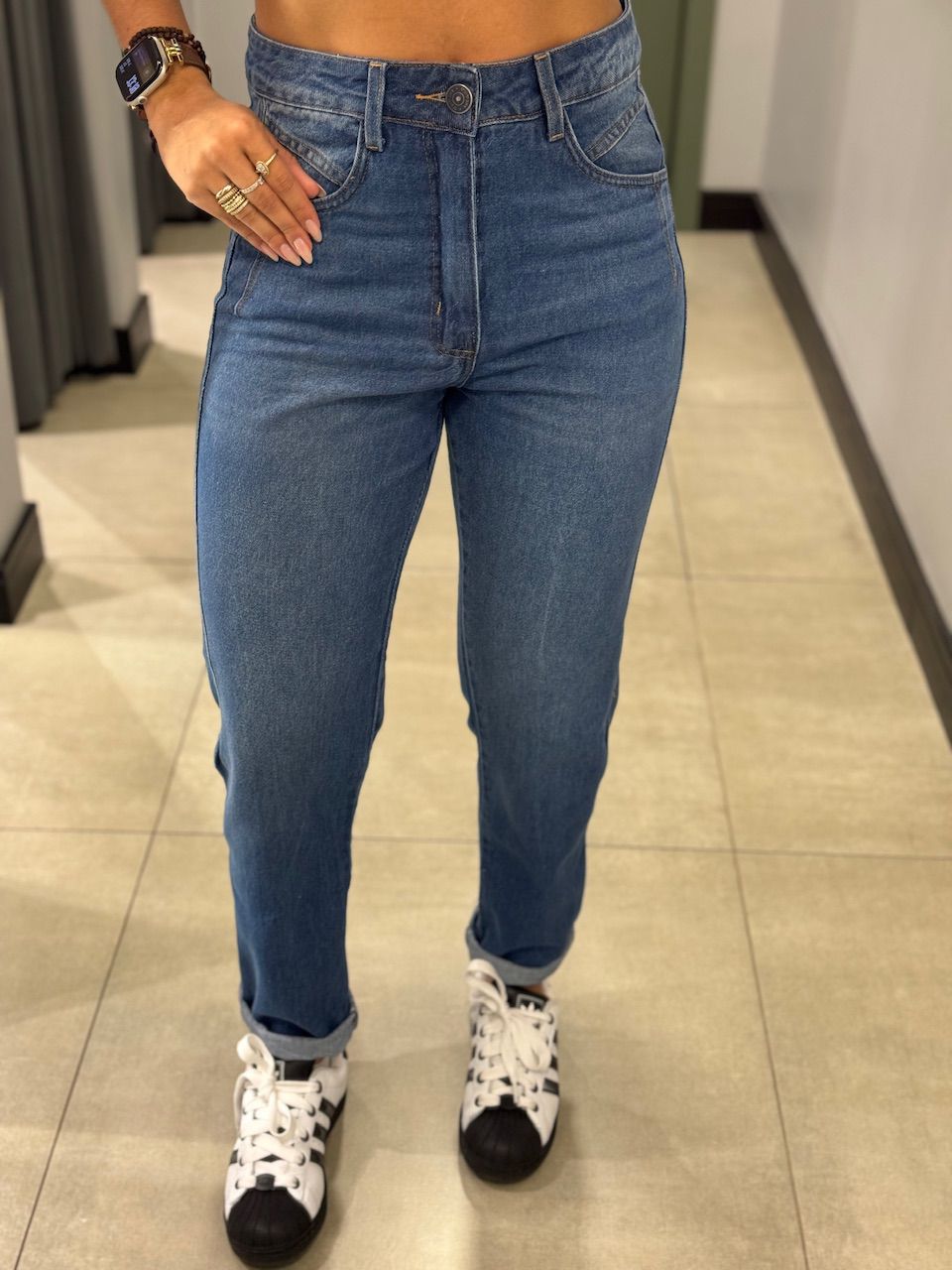 CALÇA MOM CECILIA JEANS - 0014440001 - ISABELA MENEZES