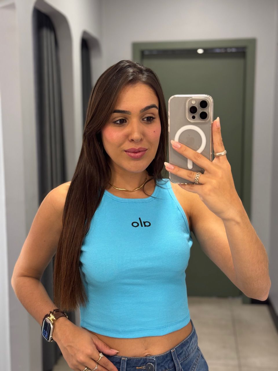 CROPPED ALO CANELADO AZUL - 0014410033 - ISABELA MENEZES