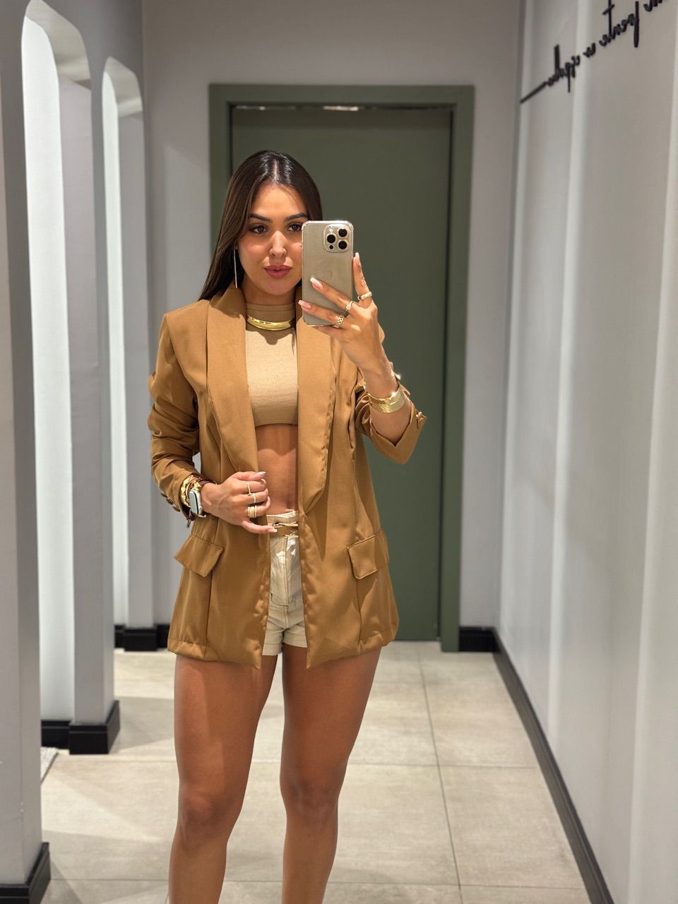 BLAZER MAIA ALFAIATARIA NUDE - 0013010010 - ISABELA MENEZES