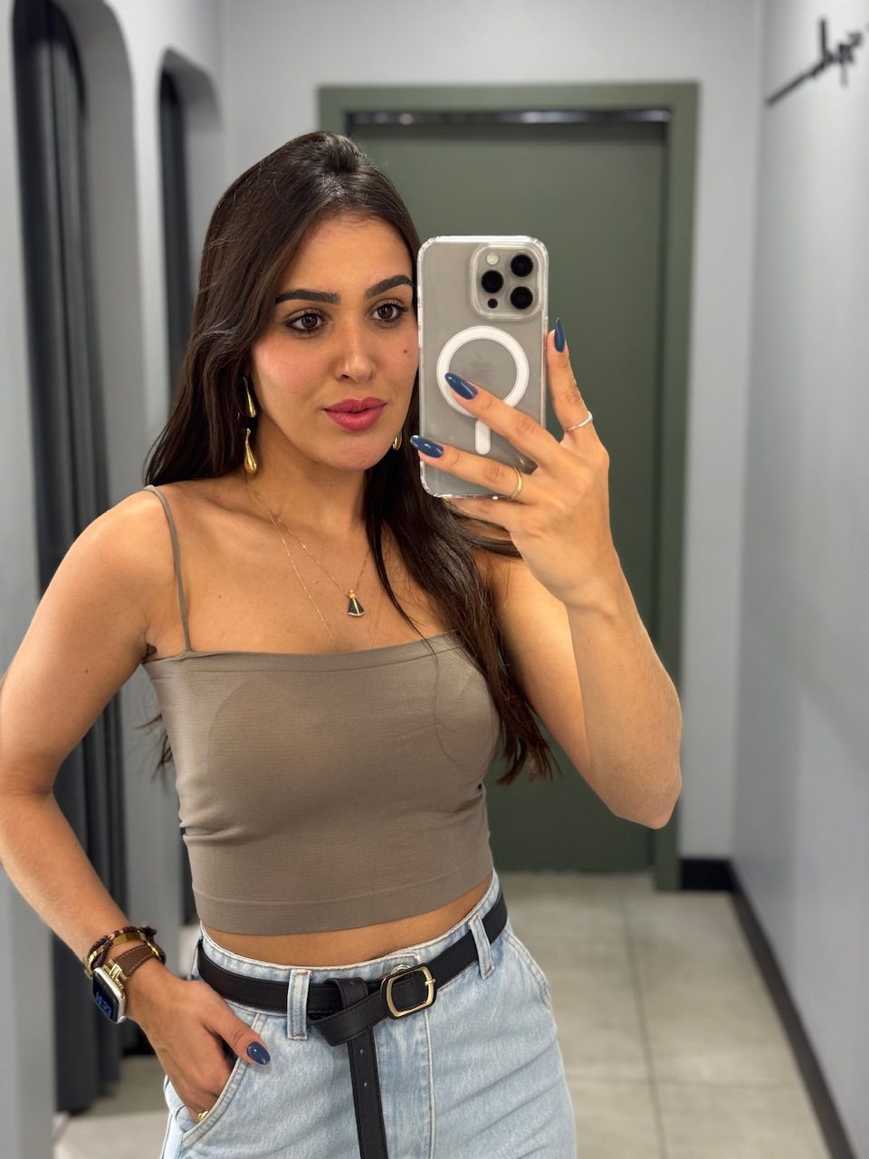 TOP FAIXA BRUNA CAQUI - 0014180146 - ISABELA MENEZES