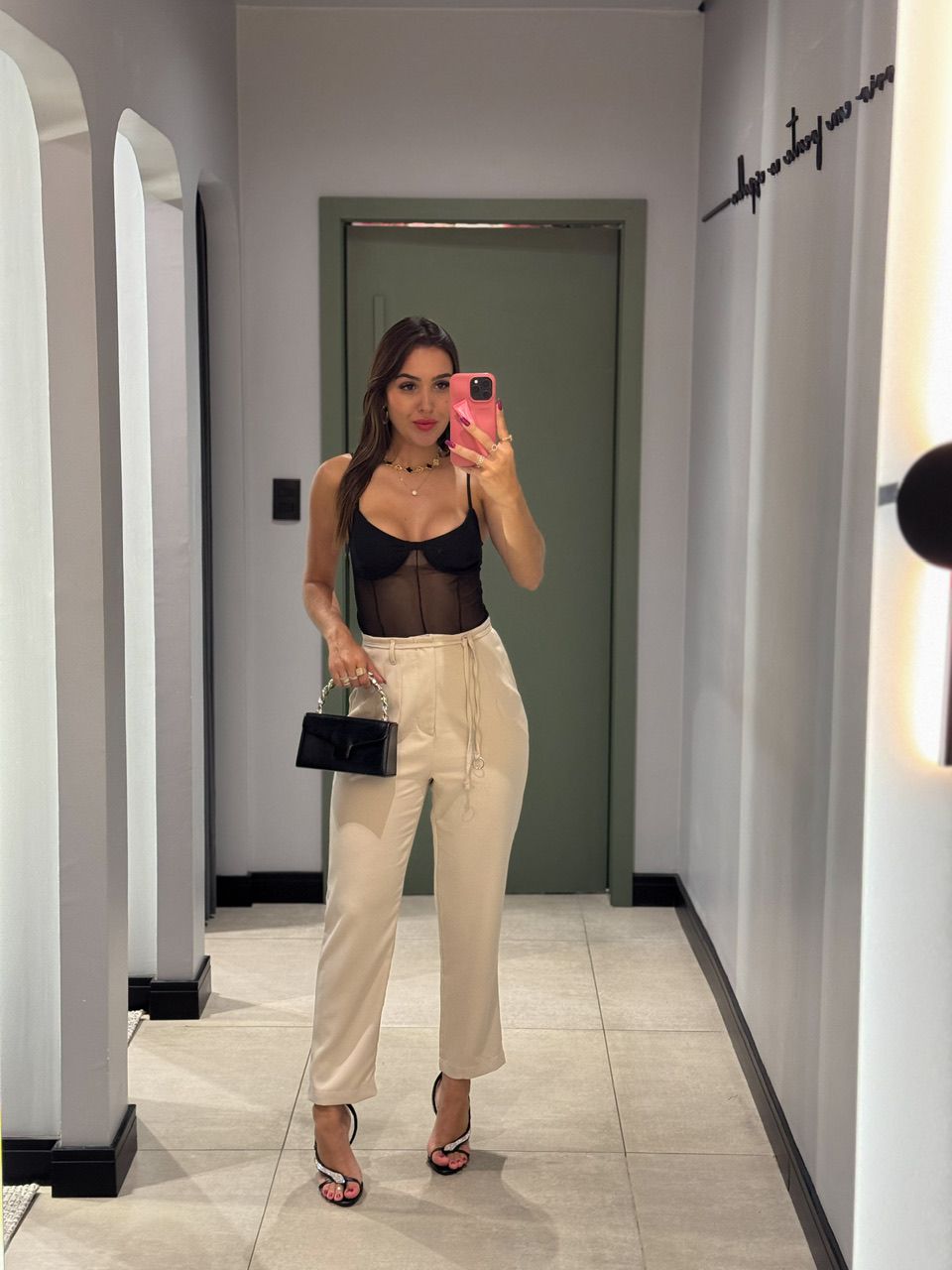BLUSA BLACKOUT TULE PRETO - 0012730004 - ISABELA MENEZES